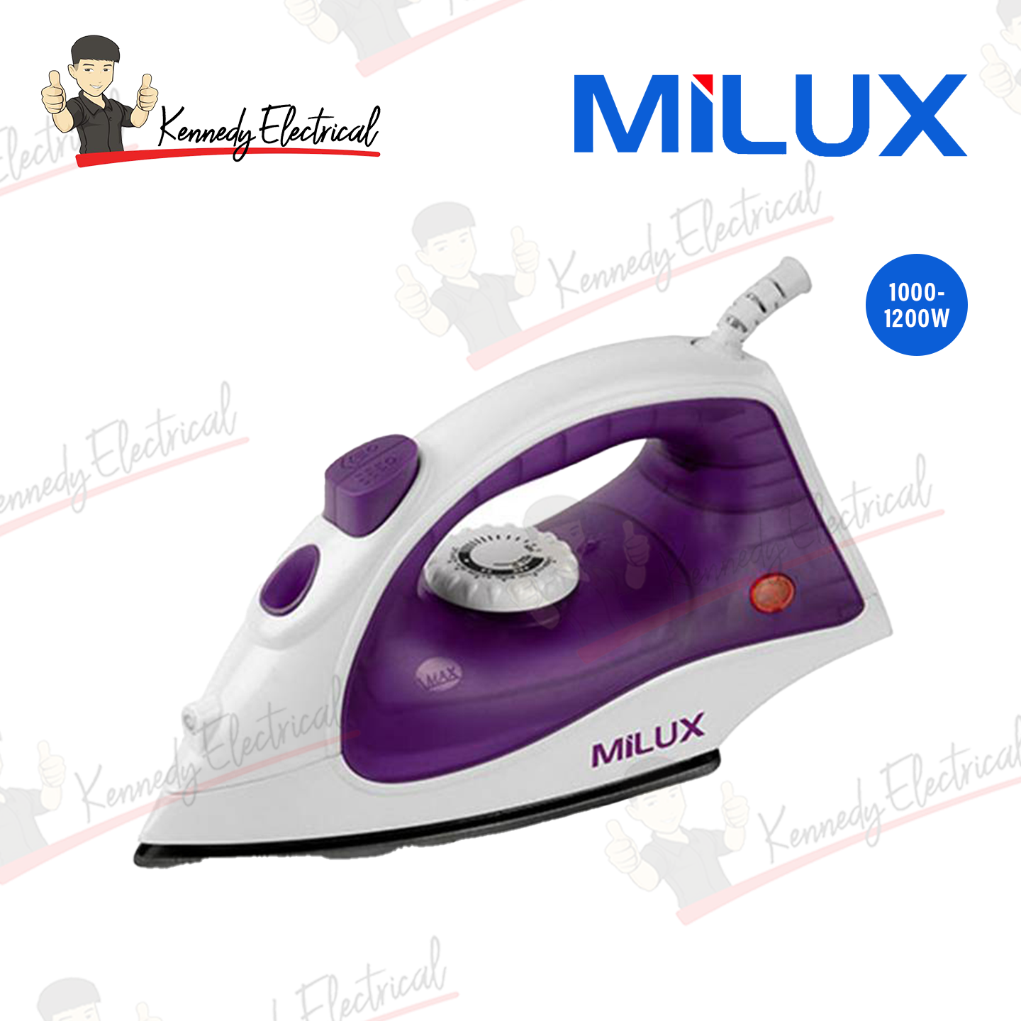 Milux 1200W Non-Stick Dry Iron (MDI-1300)