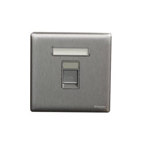 施耐德 Unica X 炫星銀 單位 CAT3電話插座