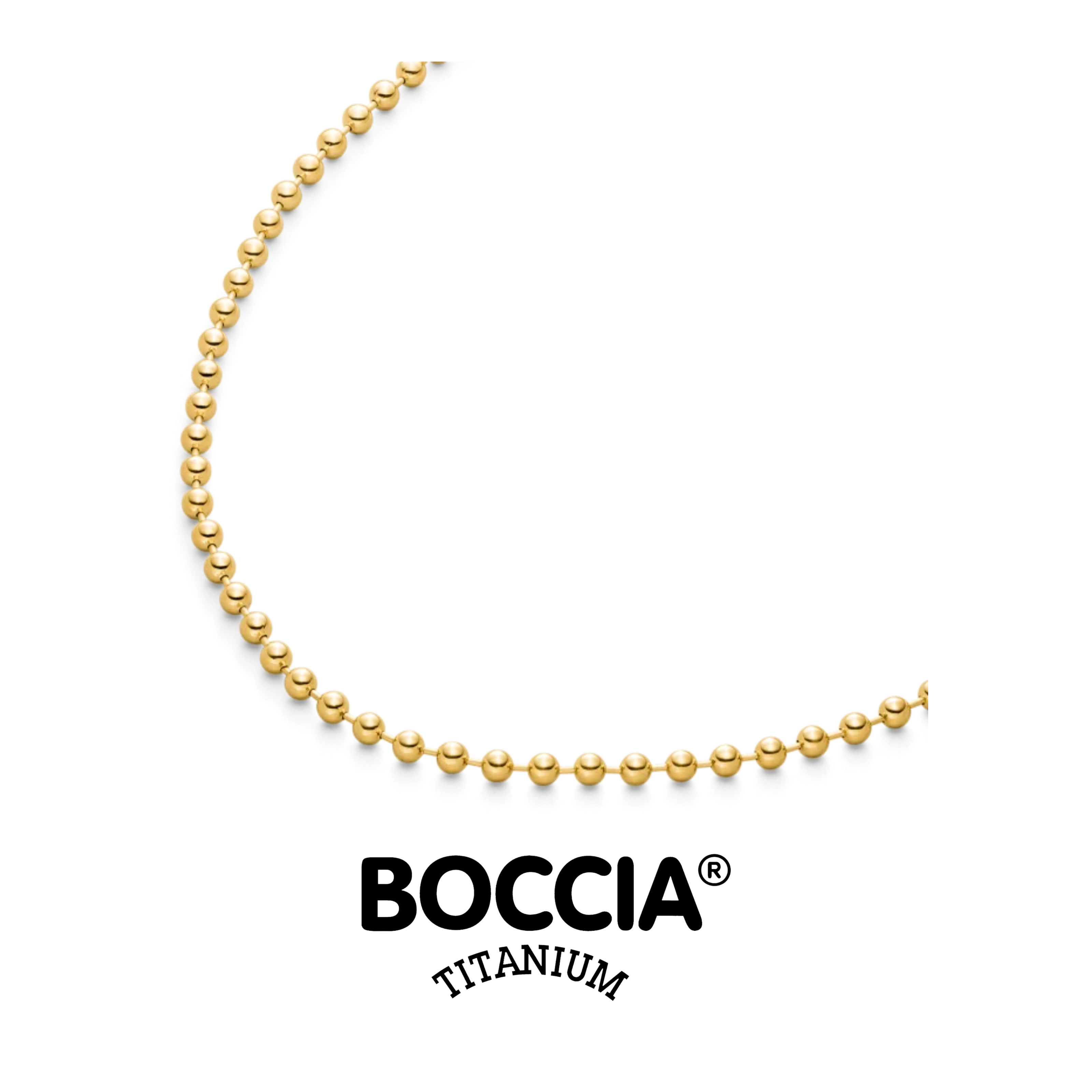 Boccia Titanium 08087-02 鈦金屬 / 鍍金項鍊 