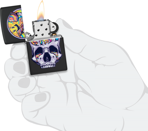 Zippo 螢光骷髏 骷髏月亮 48737 美版  防風打火機 | ZIPPO 指定授權經銷商 |美國製造 | 收藏