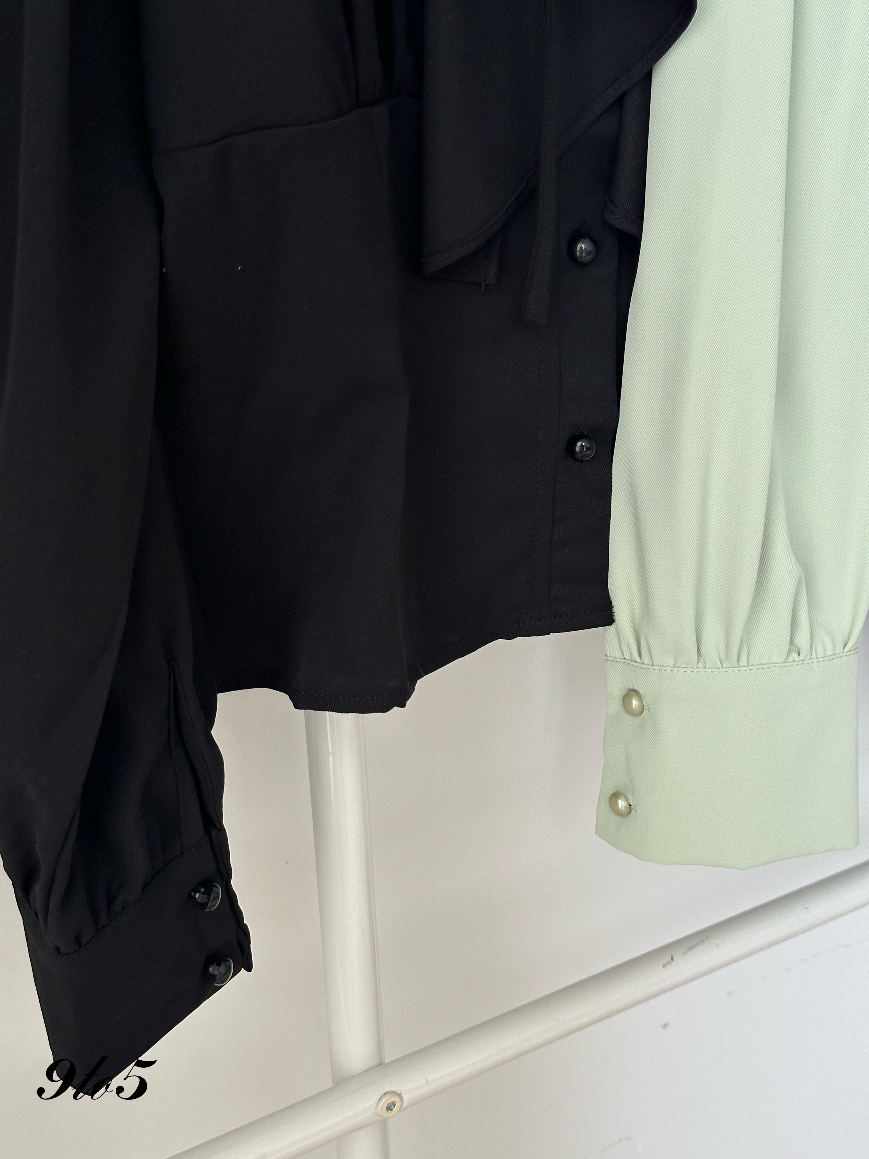 T3971 Bow-tie Ruffle Shirt - 3 Colors