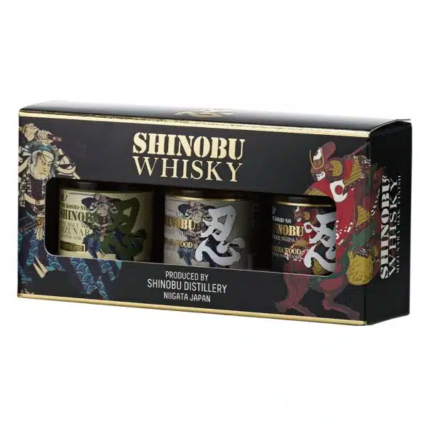 忍迷你酒組  SHINOBU Miniature Selection Gift Set 43% 50ml x 3 bottles