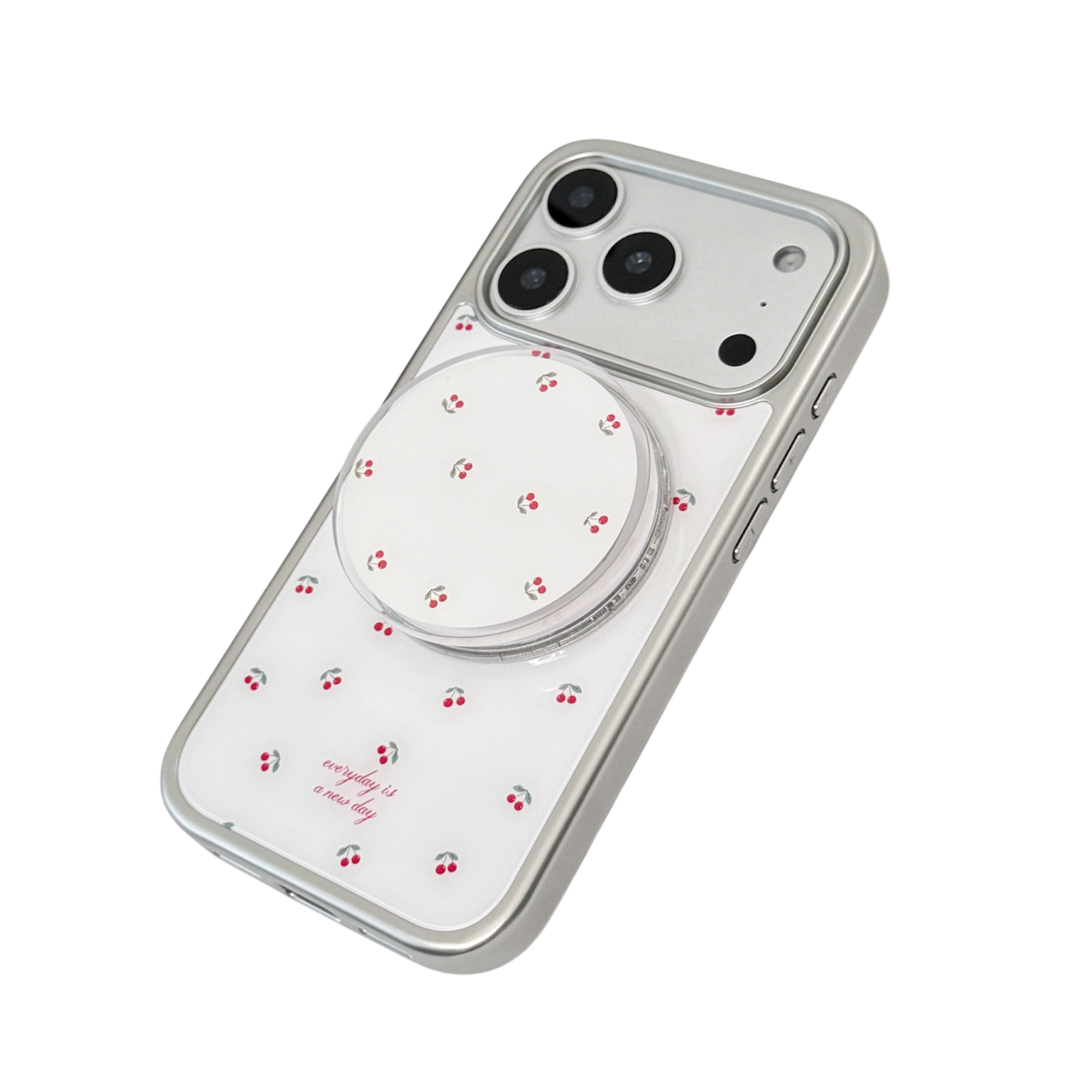 【The Ruby Reds】銀框亮面MagSafe iPhone Case+手機支架MagSafe Phone Holder