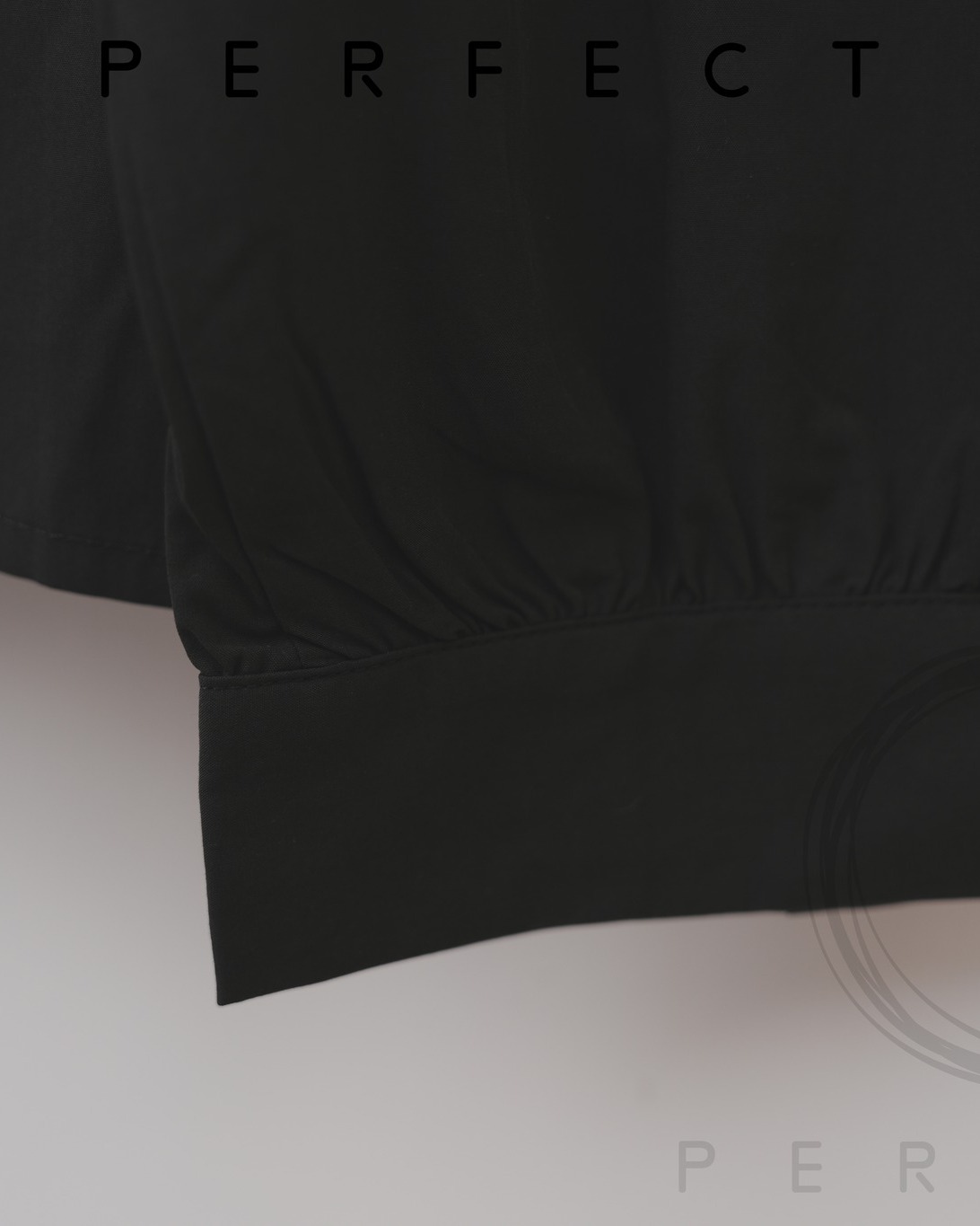 T0003_大圓領修腰蝴蝶綁帶上衣（顯瘦黑）