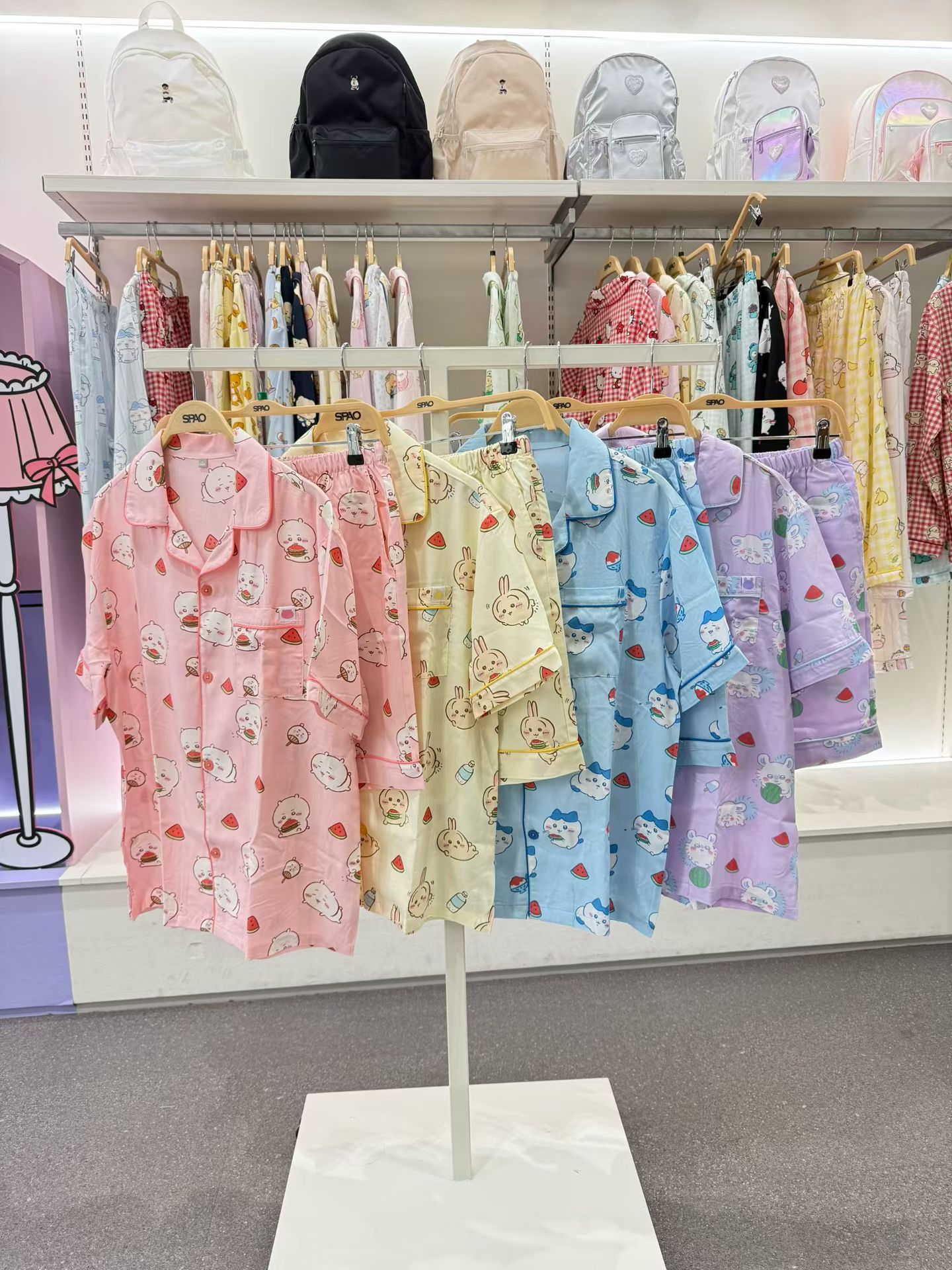 韓國SPAO x Chiikawa 聯名 短䄂睡衣套裝