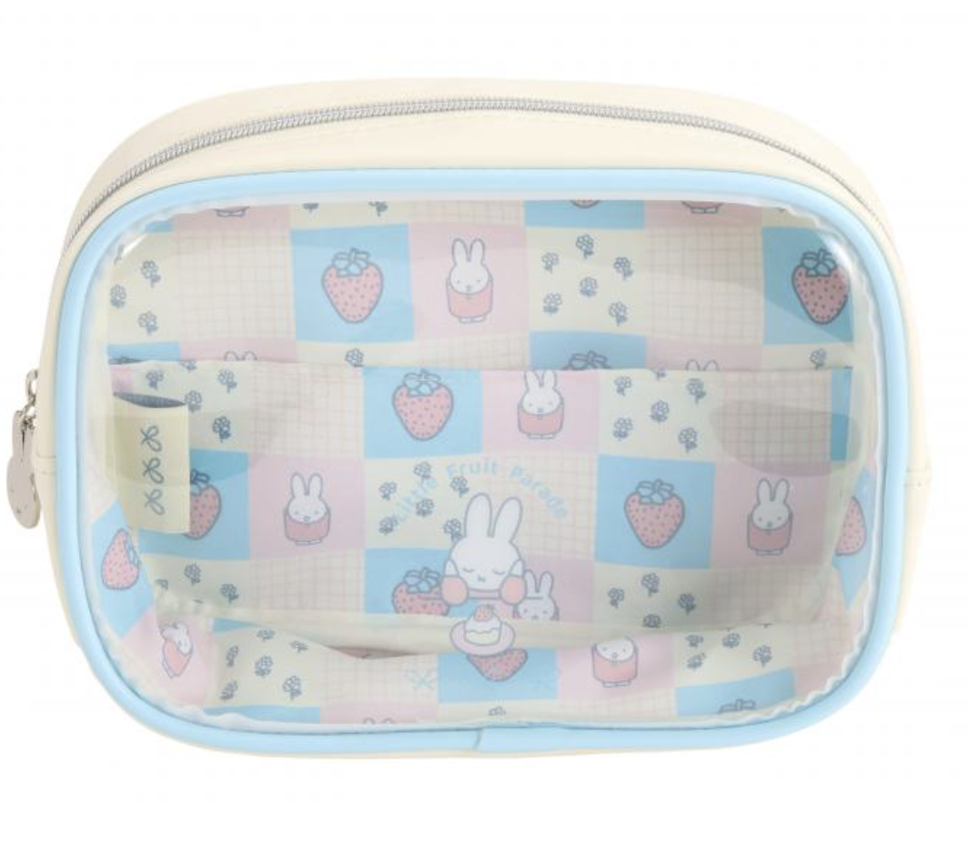 🐰Pre Order  - miffy 聯乘限定 Little Fruit Parade 索繩袋 / 透明 zipper Pouch  ( 📦 大約 5月中到貨, 若遇到缺貨或其它因素貨期會延遲 ）
