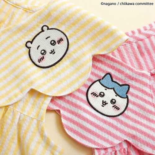 🆕【⭐訂購⭐】🌀 🇯🇵 日本直送 #Chiikawa 扇形反領 刺繡 間條連身裙［2款選］🌀 [ELEA-0162][260618]