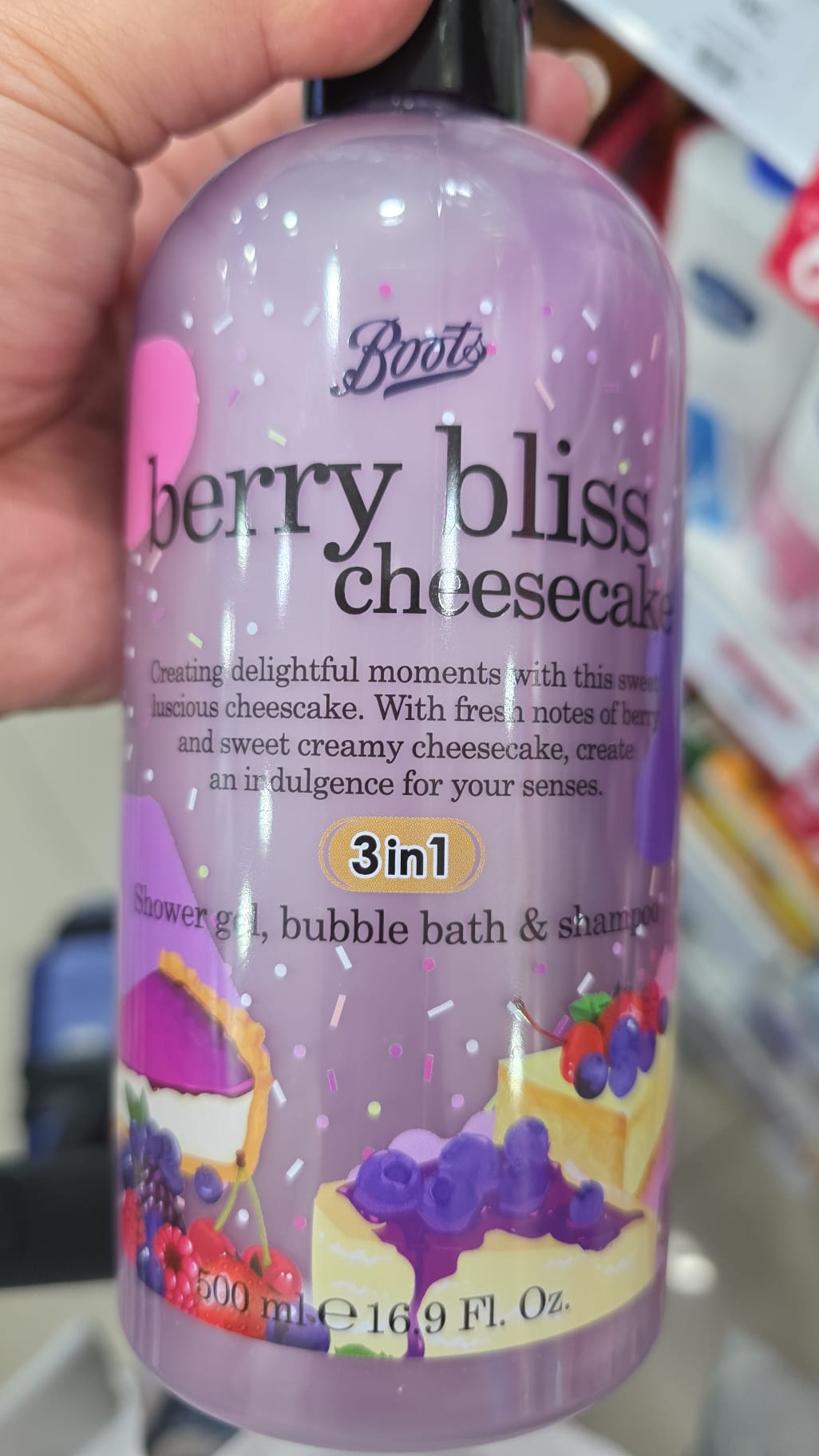 boots shower gel, bubble bath & shampoo 3in1