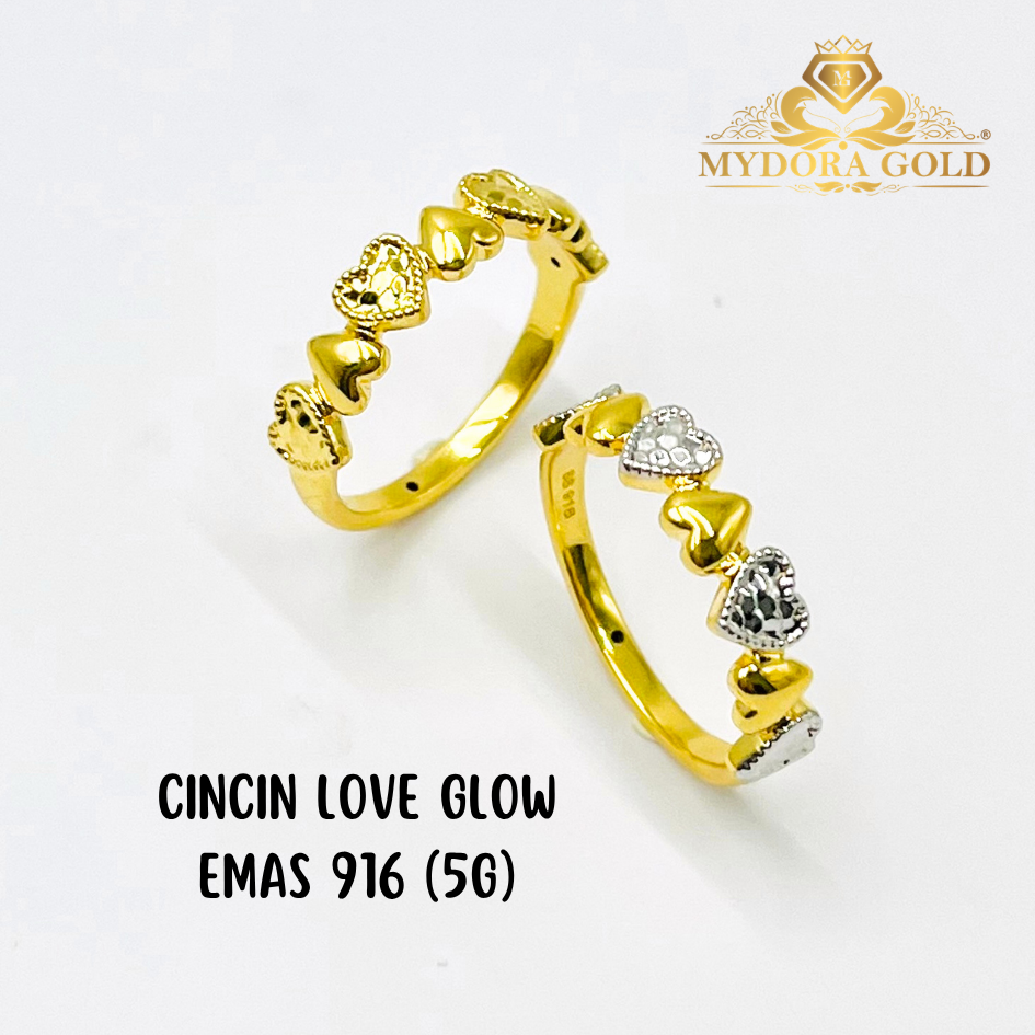 MYDORA Cincin Love Glow (5G) l EMAS 916/22K