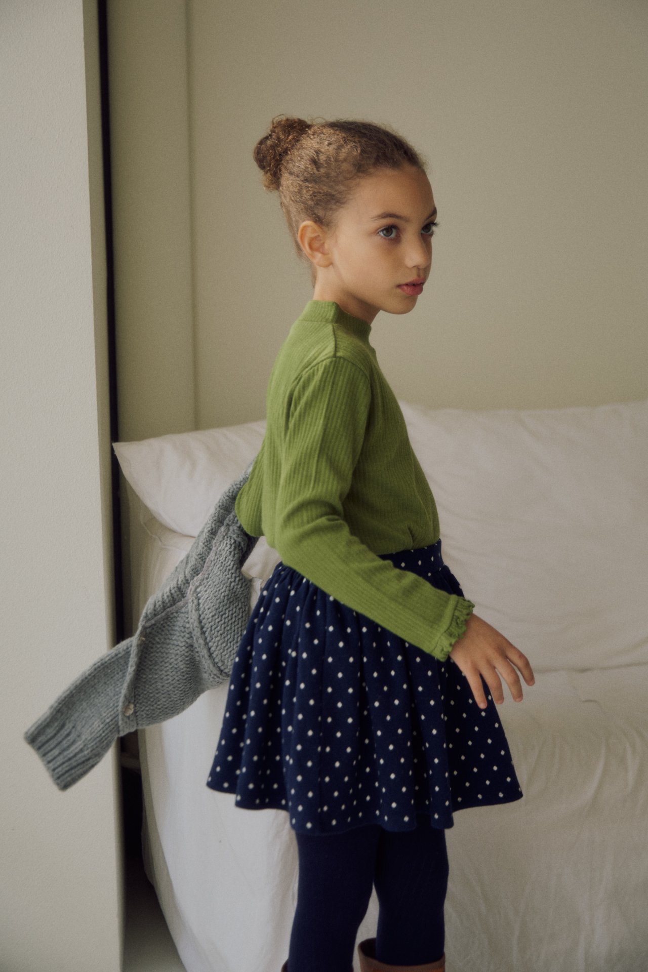 Soye | frill Tee (Blue / Grey M110-120)