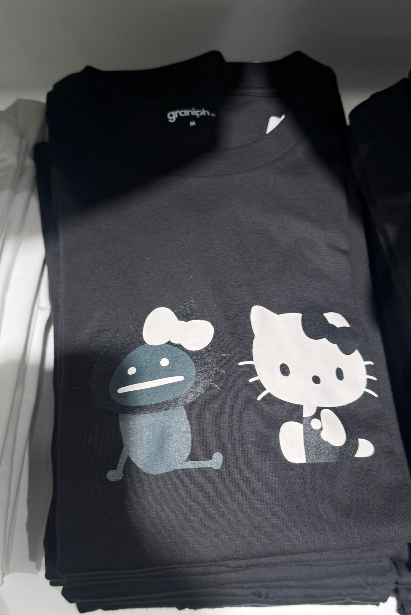Hello kitty x Graniph hello shadow tee 03 Black Size Xxs - XXL