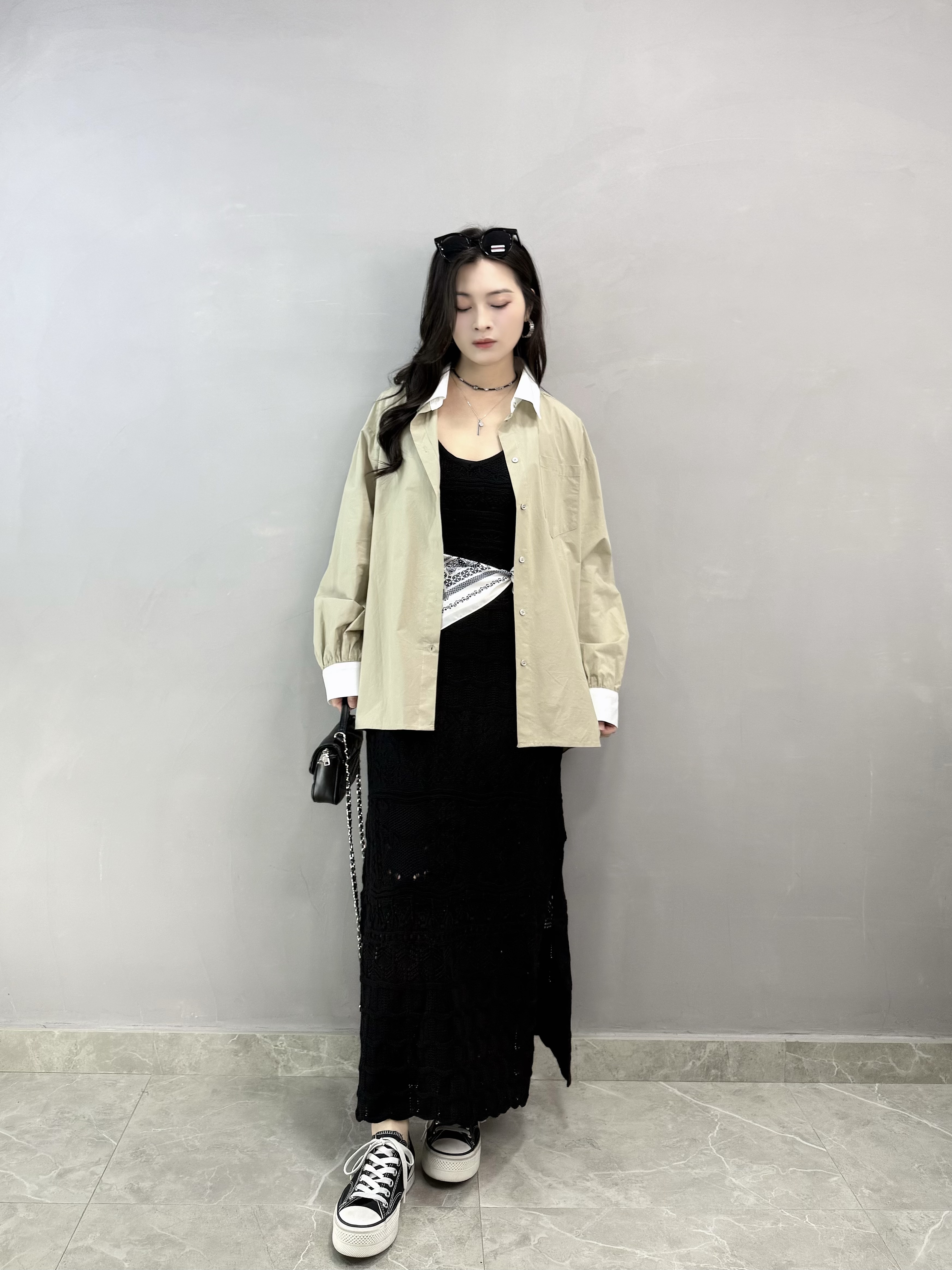 N84 拼色扭背恤衫