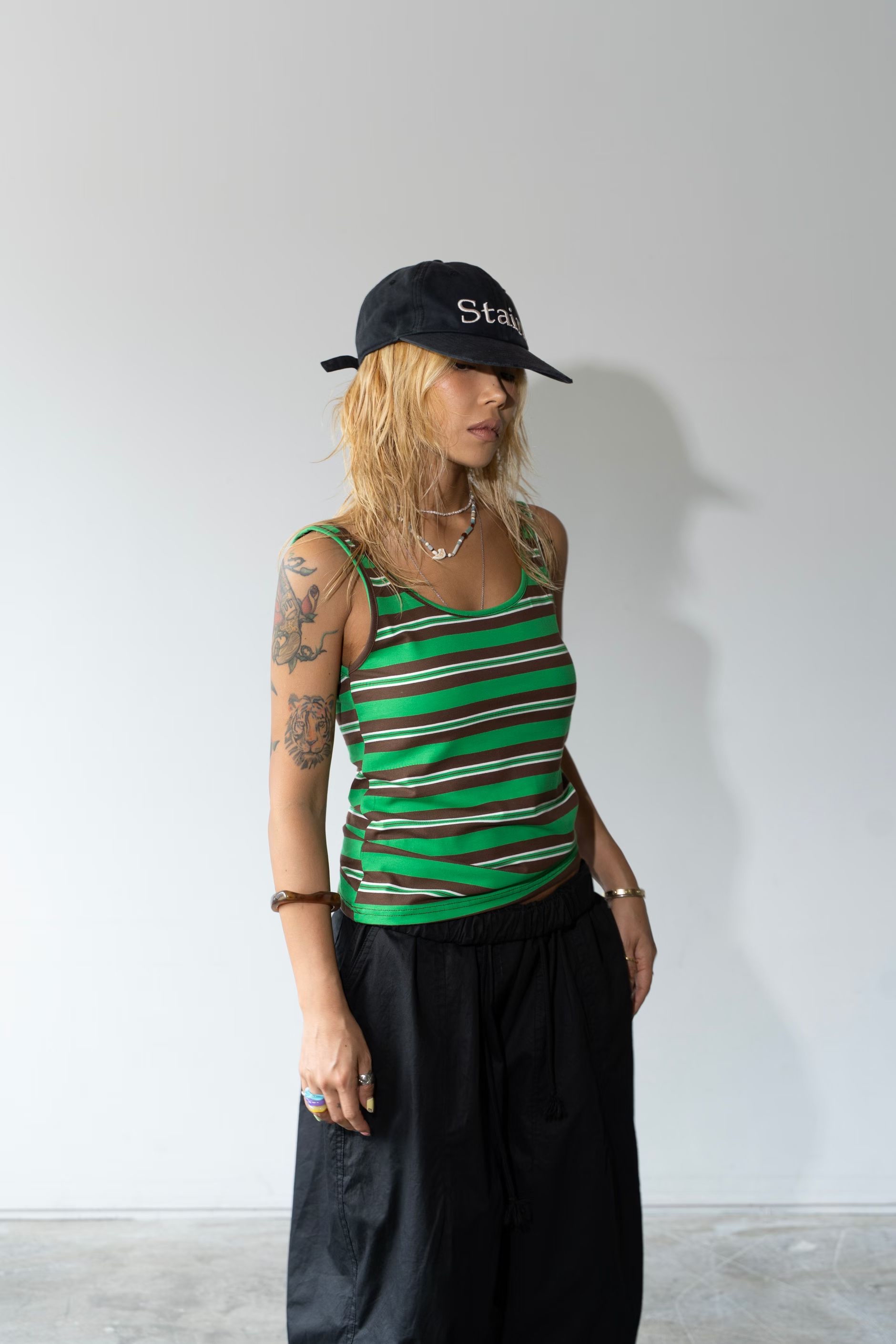 東大門女裝 | stripe Sleeveless 