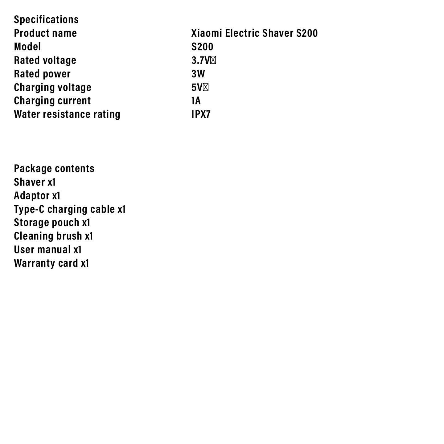 Xiaomi S200 Electric Shaver Smart Induction Grey (BHR9529GL)