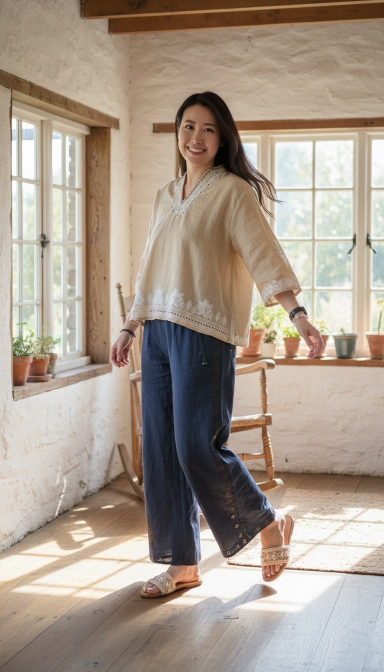 PKT 2636 Blue Emb. Jeans