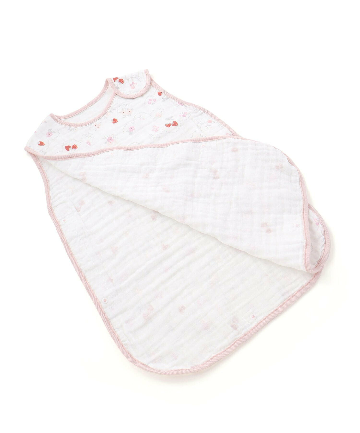 🇯🇵預訂 日本直送🇯🇵Slap Slip Baby三色動物草莓海洋圖案滿印純棉紗防踢睡袋