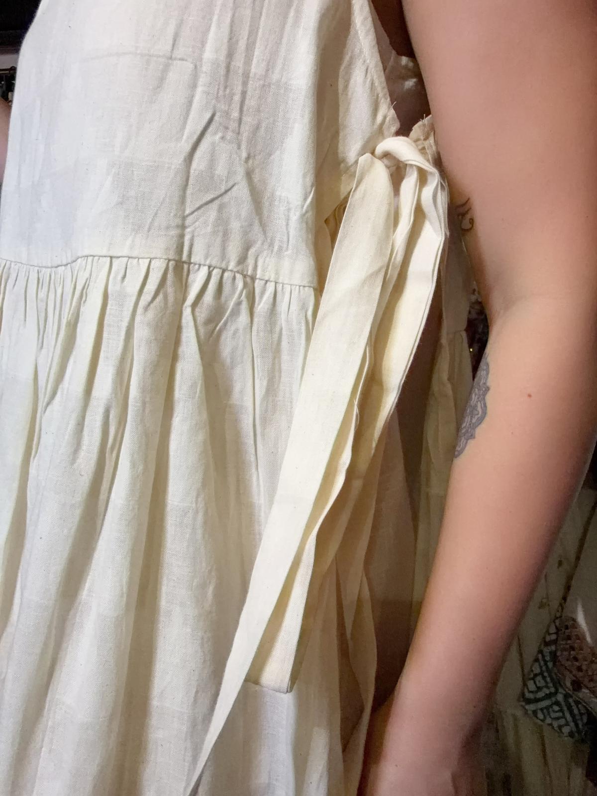 Beige Ribbon Muji 2 Pieces Set OP #1523