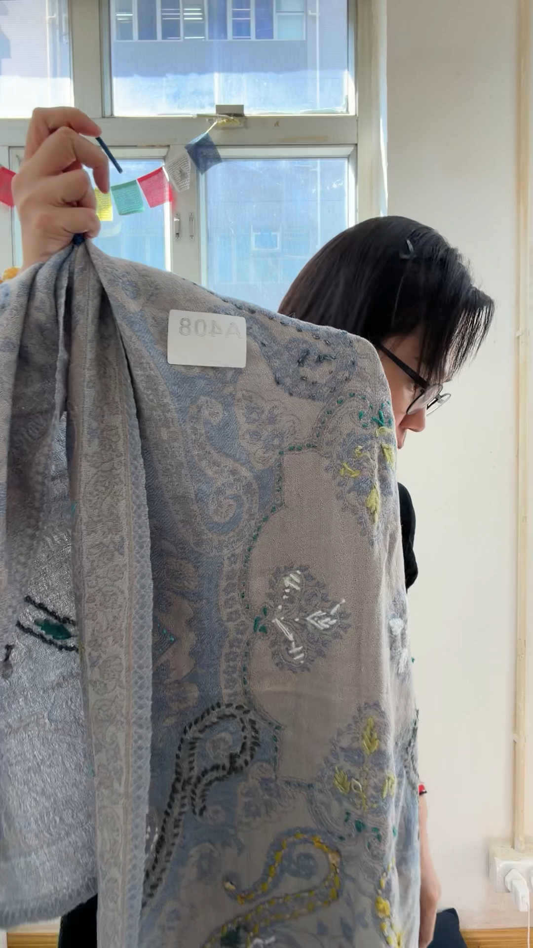 A408  尼泊爾100%純羊毛頸巾
