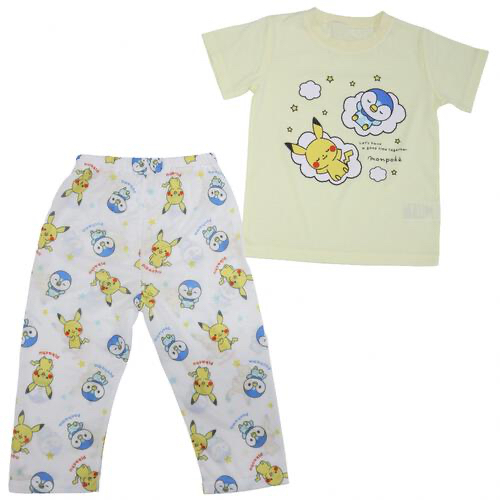 🇯🇵預訂 日本直送🇯🇵Monpoke比卡超人物印花短袖+長袖家居服三件套