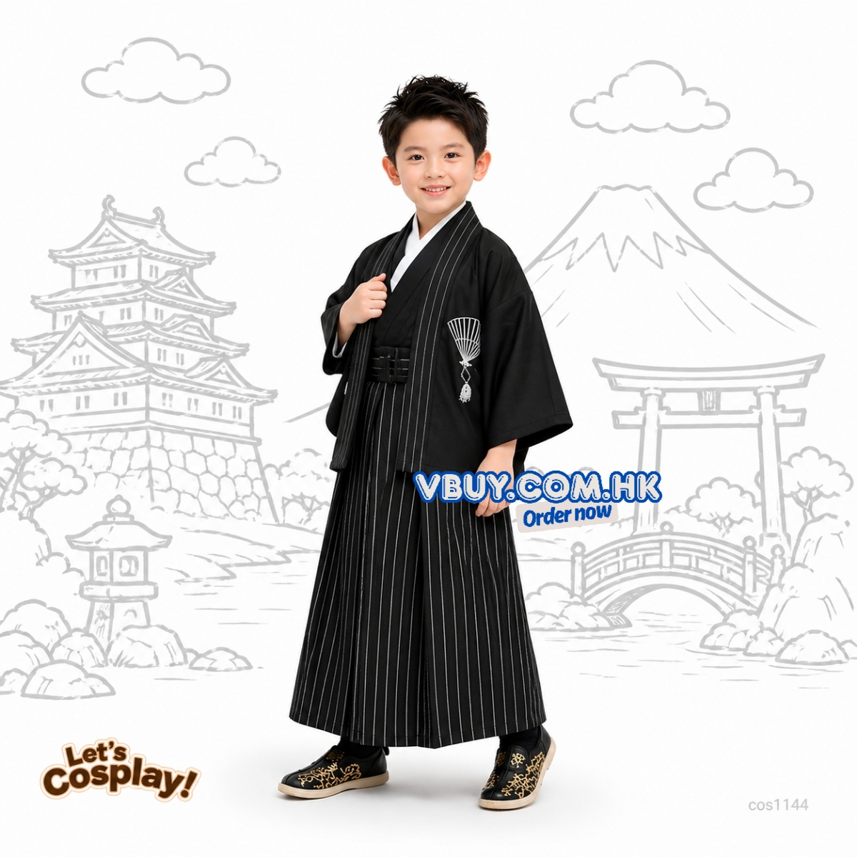 日本和服兒童服裝 日本文化日角色扮演 國際文化日服裝 世界閱讀日Cosplay | Lets Cosplay cos1144