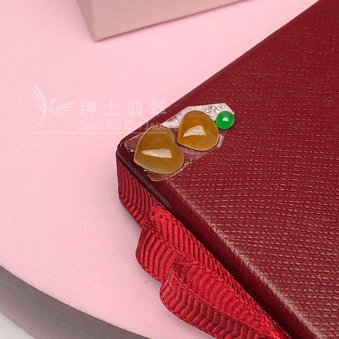 翡色蛋面拼小綠蛋