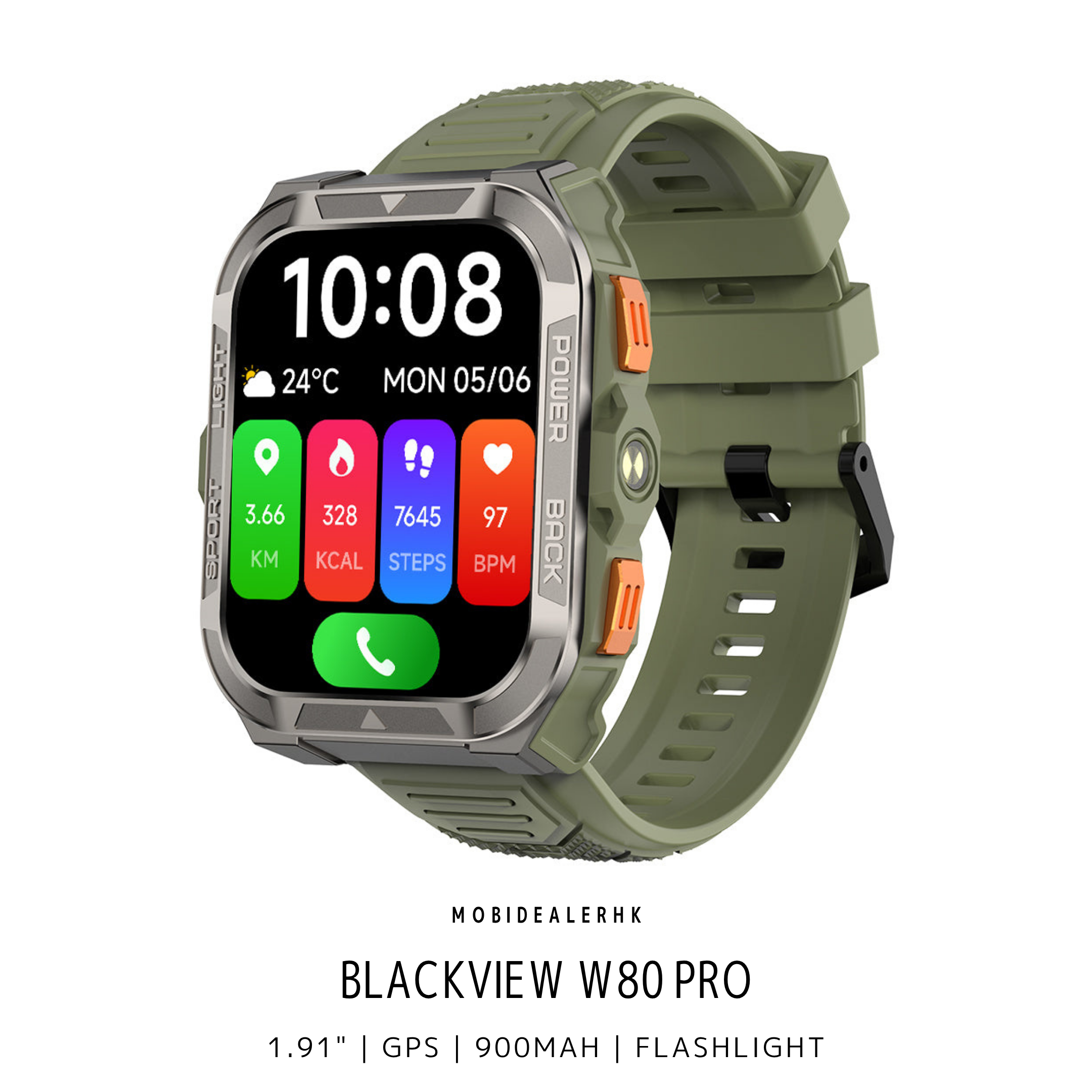 Blackview W80 Pro 三防智能手錶 | Blackview W80 Pro Rugged Smartwatch 