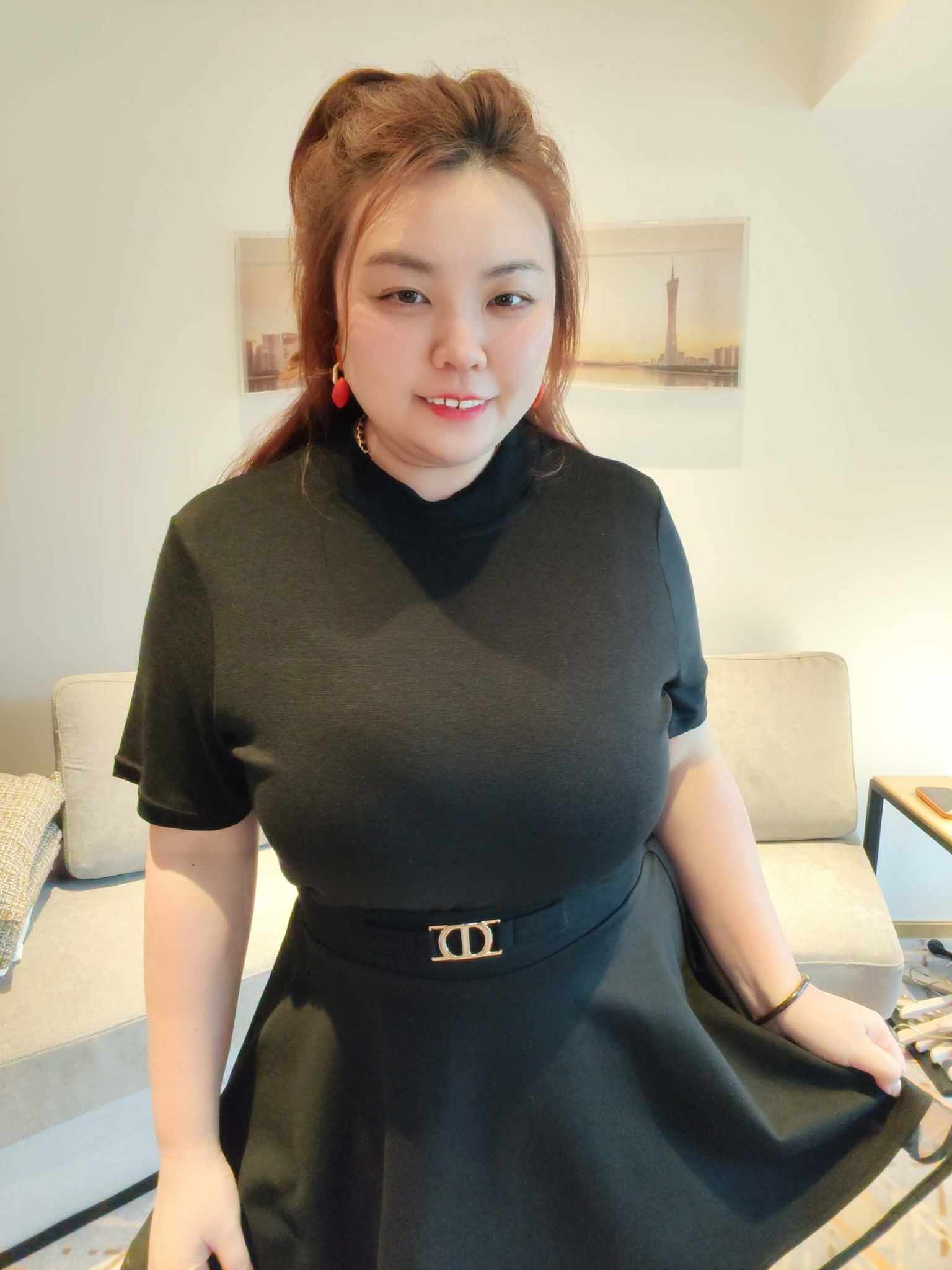 YCH05 3295 半高领短袖上衣