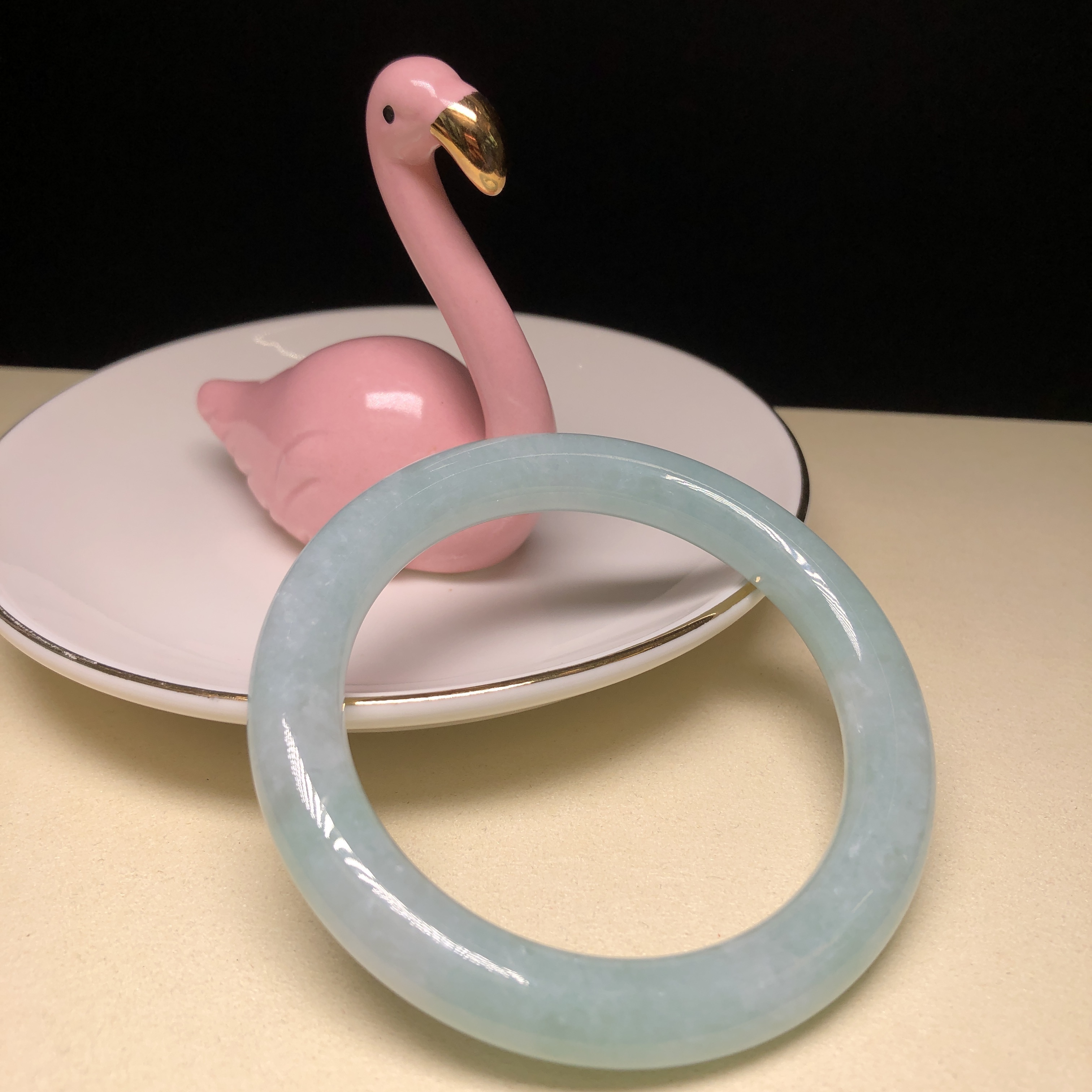 木那湖水綠圓鐲54.mm C06174