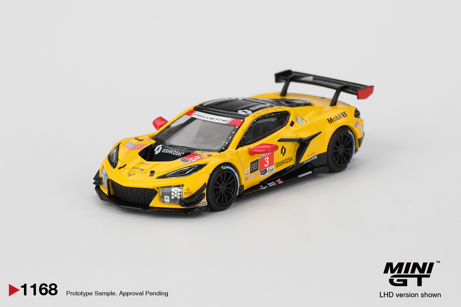 Mini GT 1/64 Chevrolet Corvette Z06 GT3.R #3 Corvette Racing by Pratt Miller Motorsports 2025 IMSA Daytona 24 Hrs - MGT01168-L