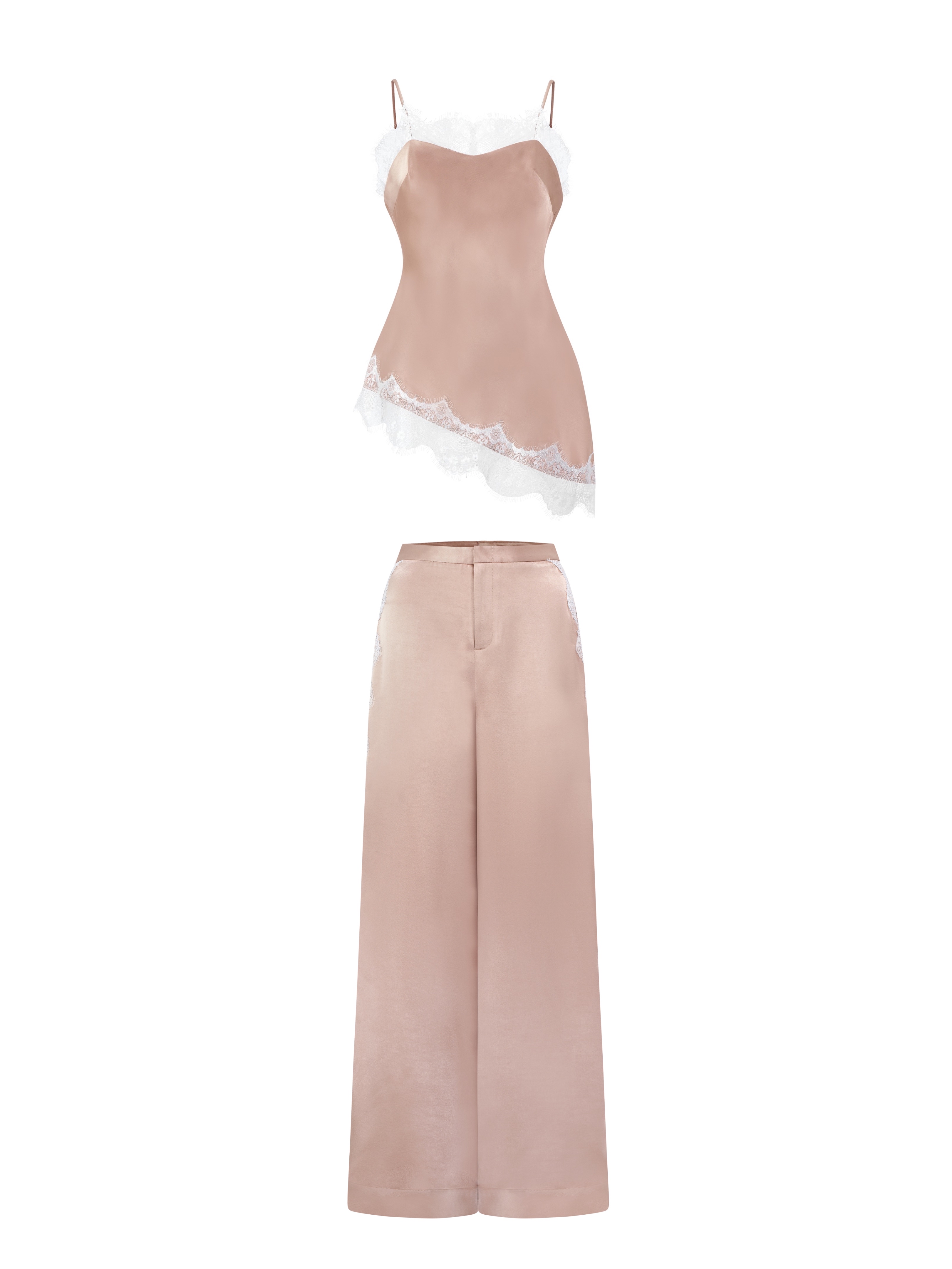 Rosée Lace Silk Set