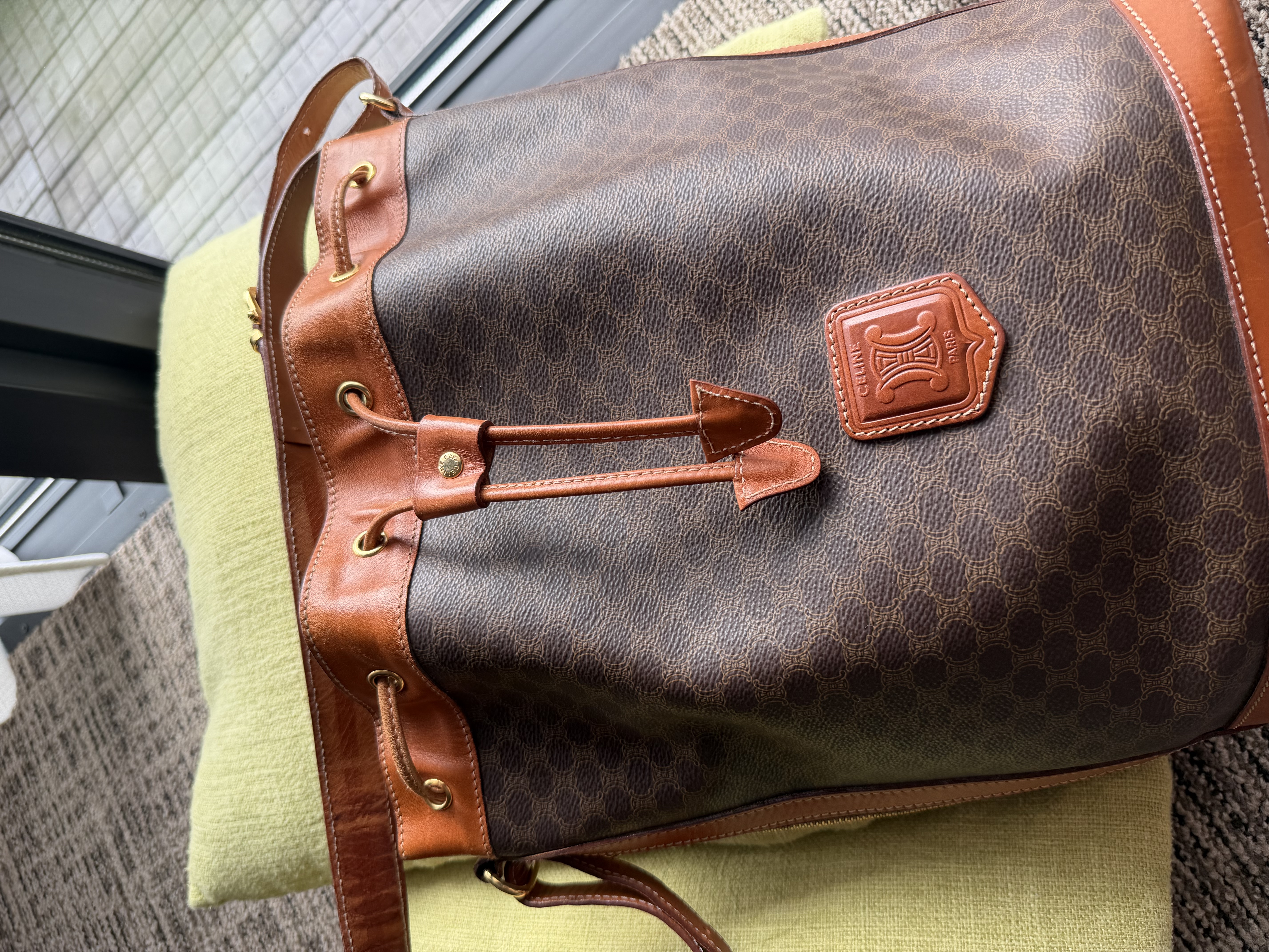 Vintage celine bucket bag