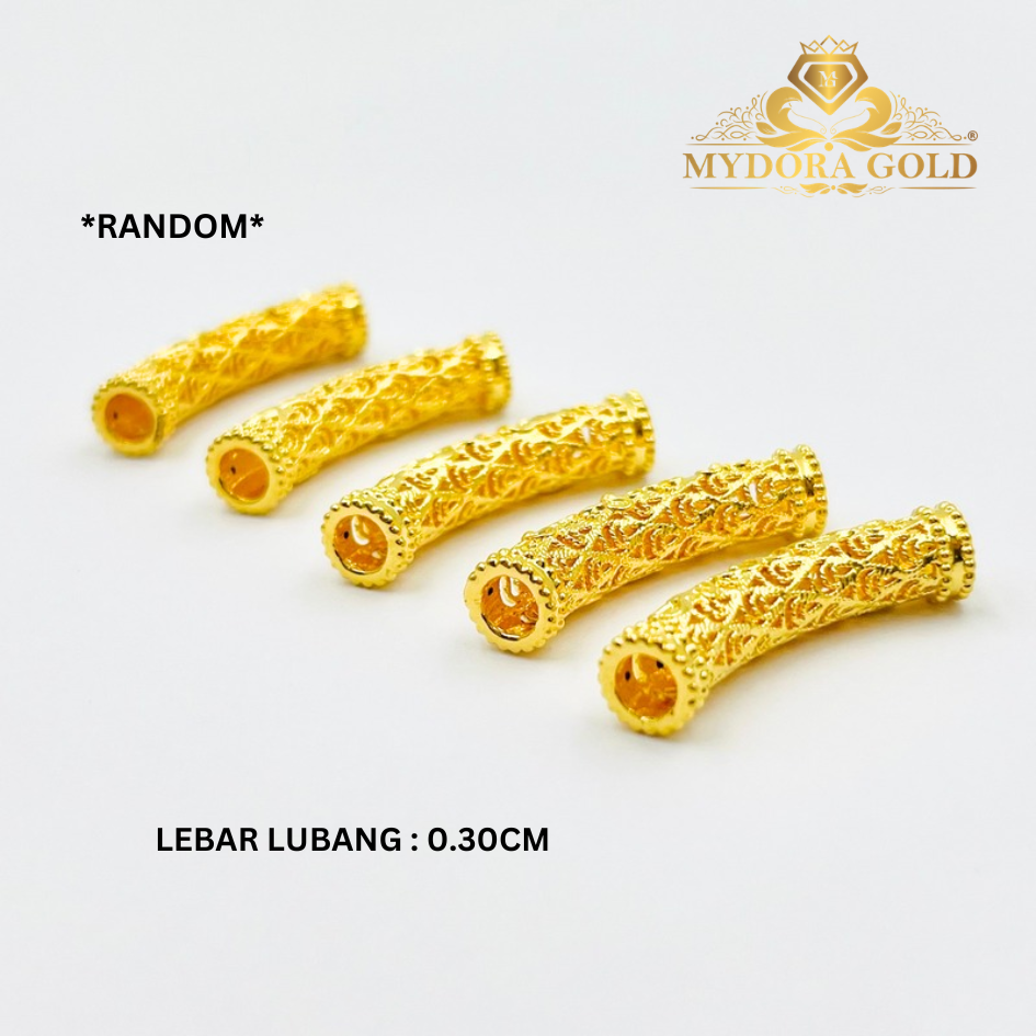 MYDORA Tube Bamboo Anyaman Full Gold (5G) l EMAS 916/22K