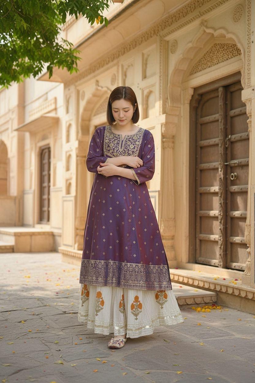 Violet Purple Haert Shape-Collar OP 44" #1013