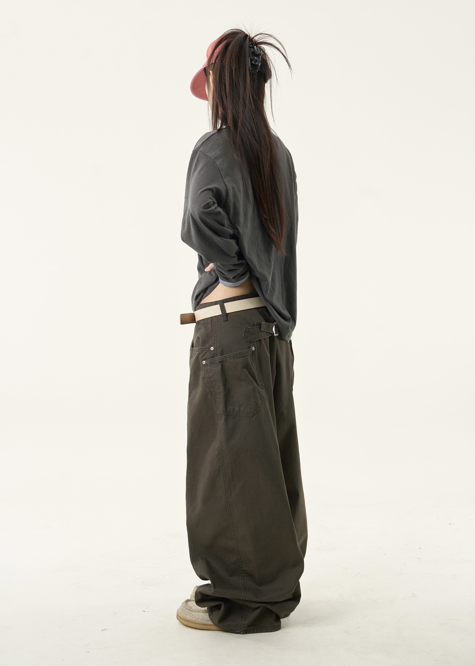 Side Pocket Wide-Leg Pants