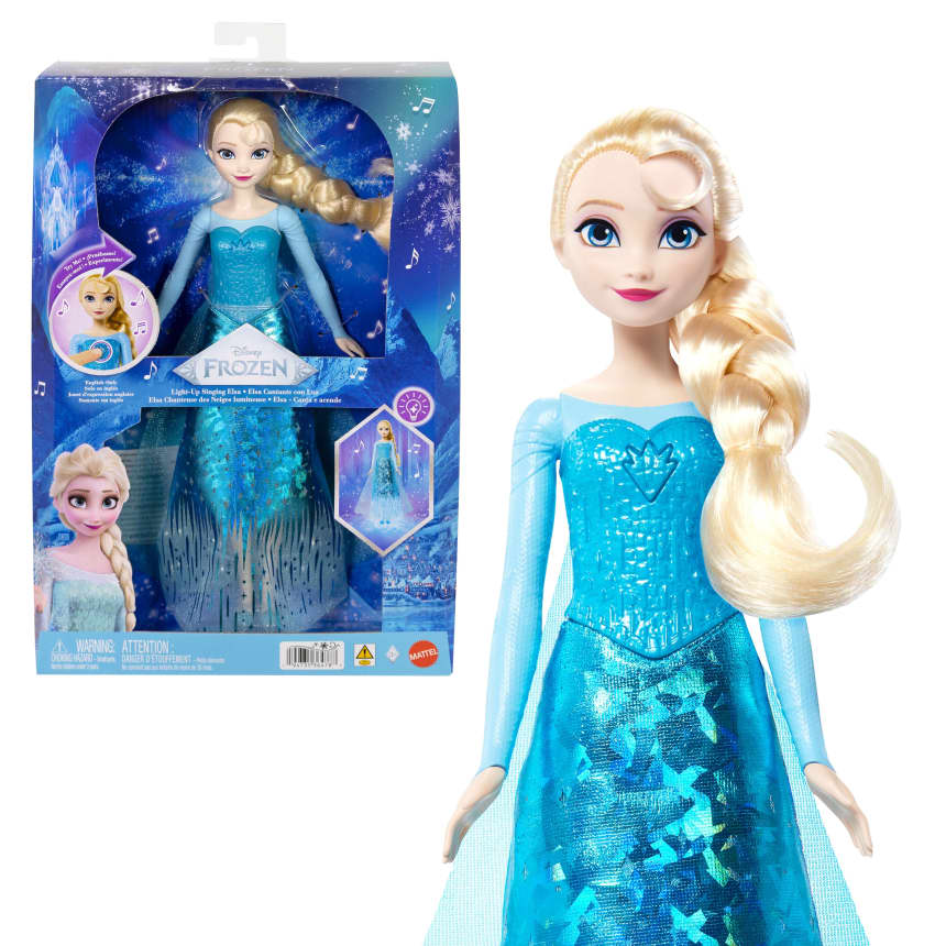 Disney Frozen Elsa 愛莎發光唱歌公主娃娃 Mattel正版 冰雪奇緣兒童生日聖誕禮物