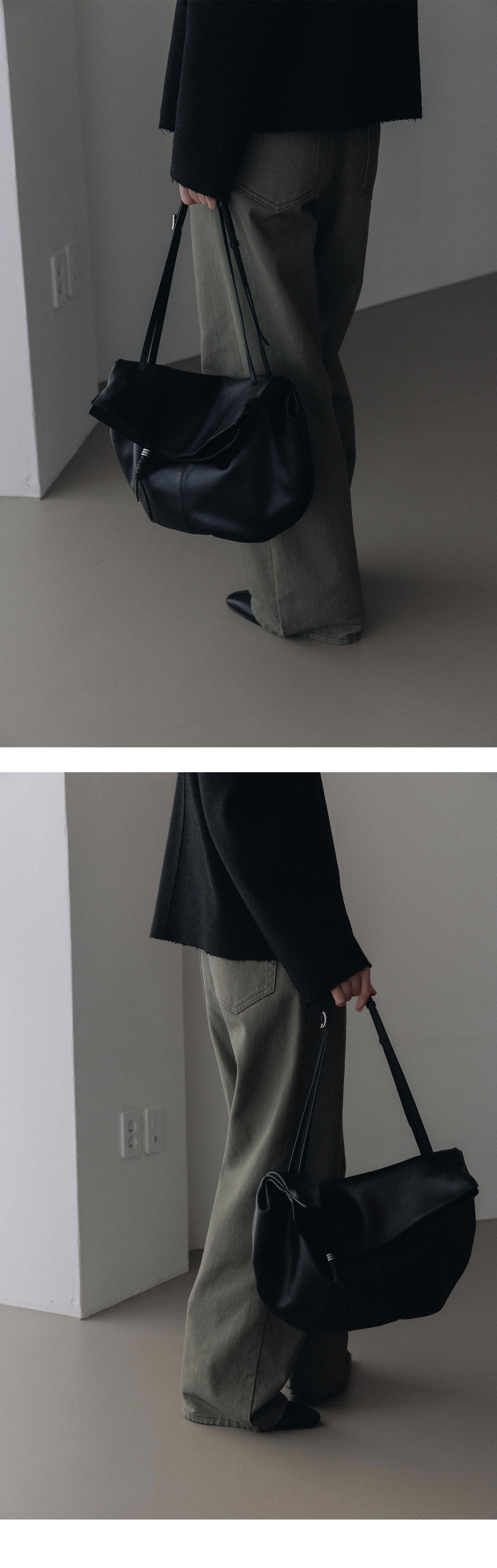 LOEUVRE Sac de Arche Shoulder Large 復古編織流蘇大容量皮革肩背包