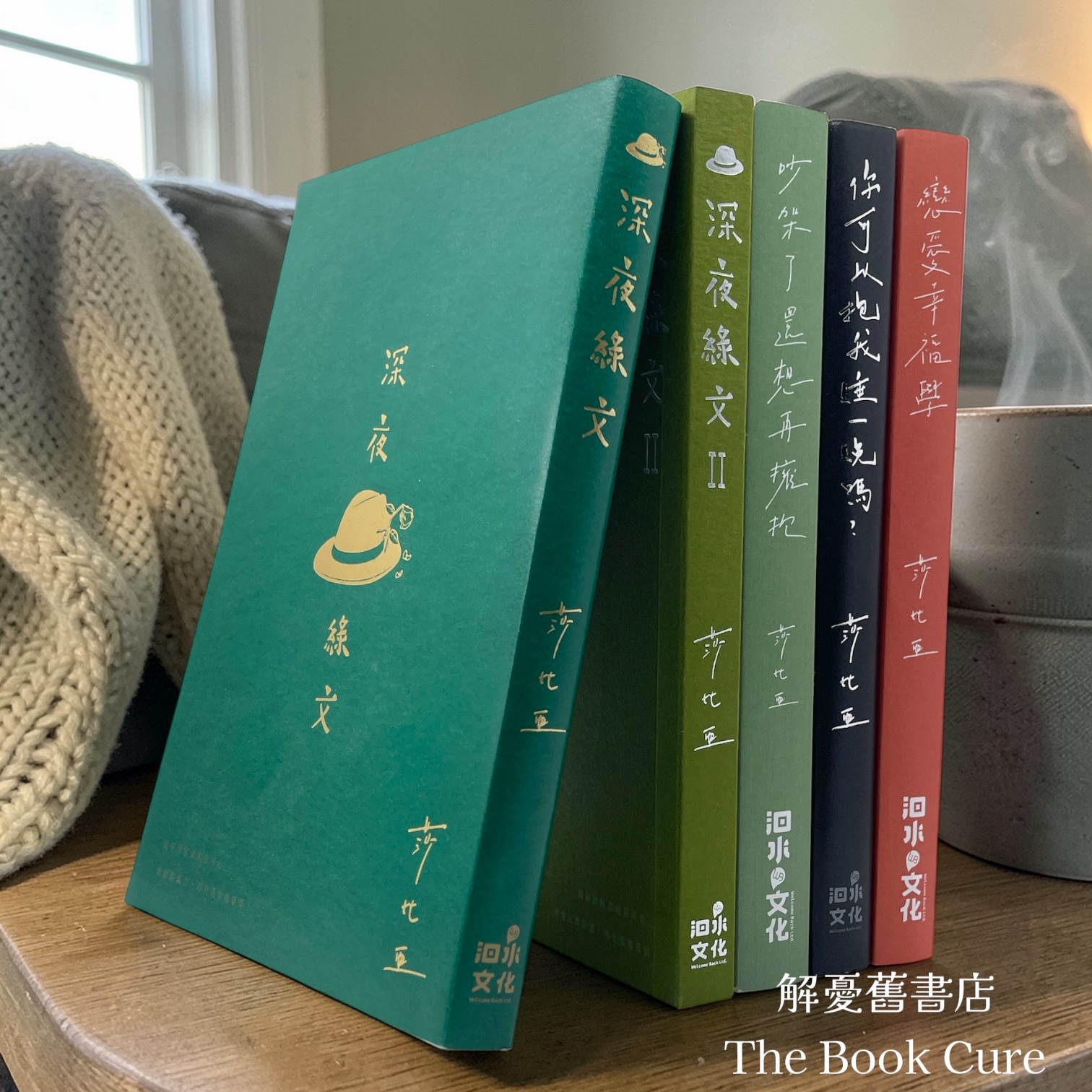 深夜綠文、深夜綠文II、吵架了還想再擁抱、你可以抱我睡一晚嗎？、戀愛幸福學 / 莎比亞 著