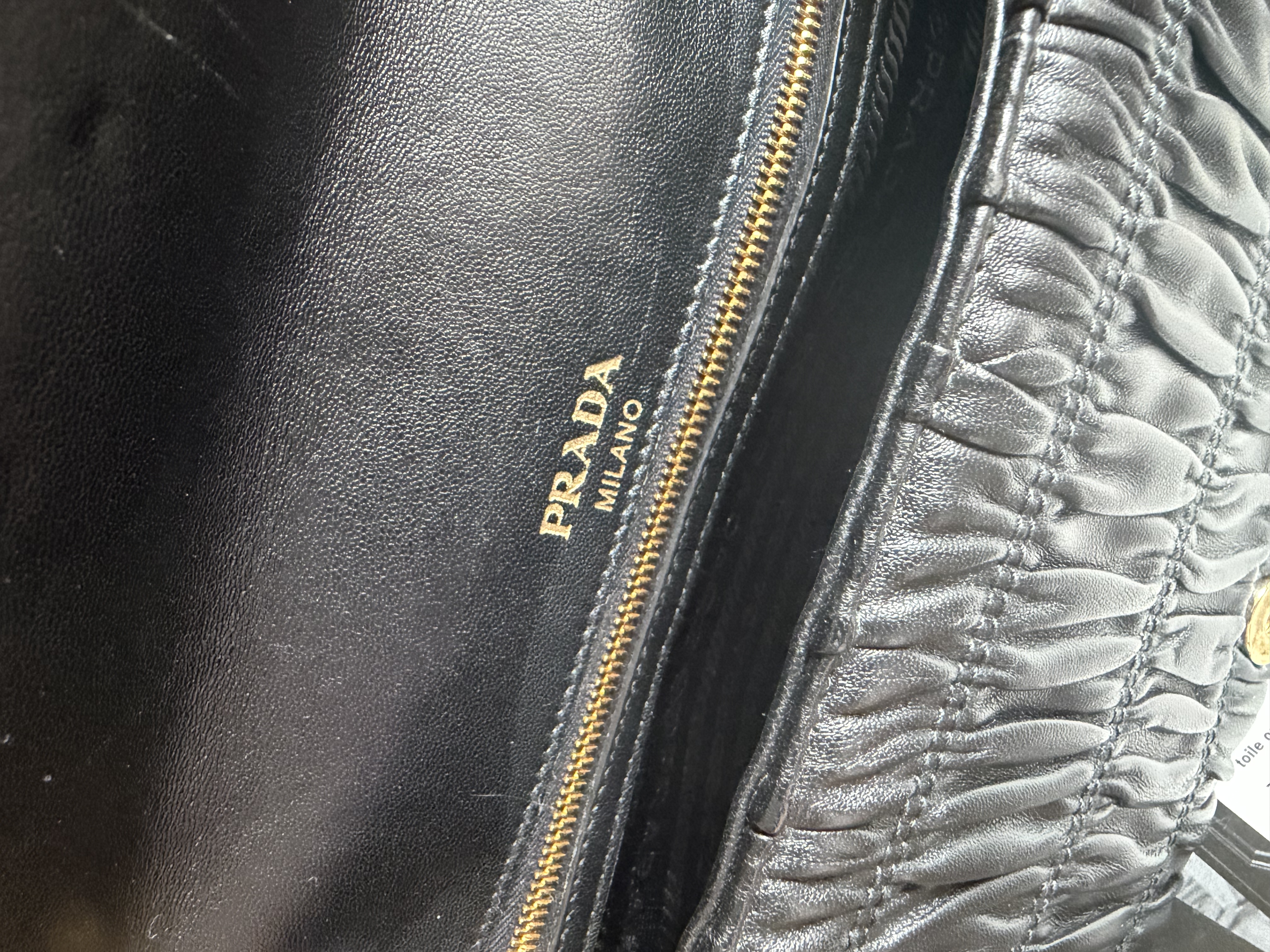 Prada Matelassé chain bag.