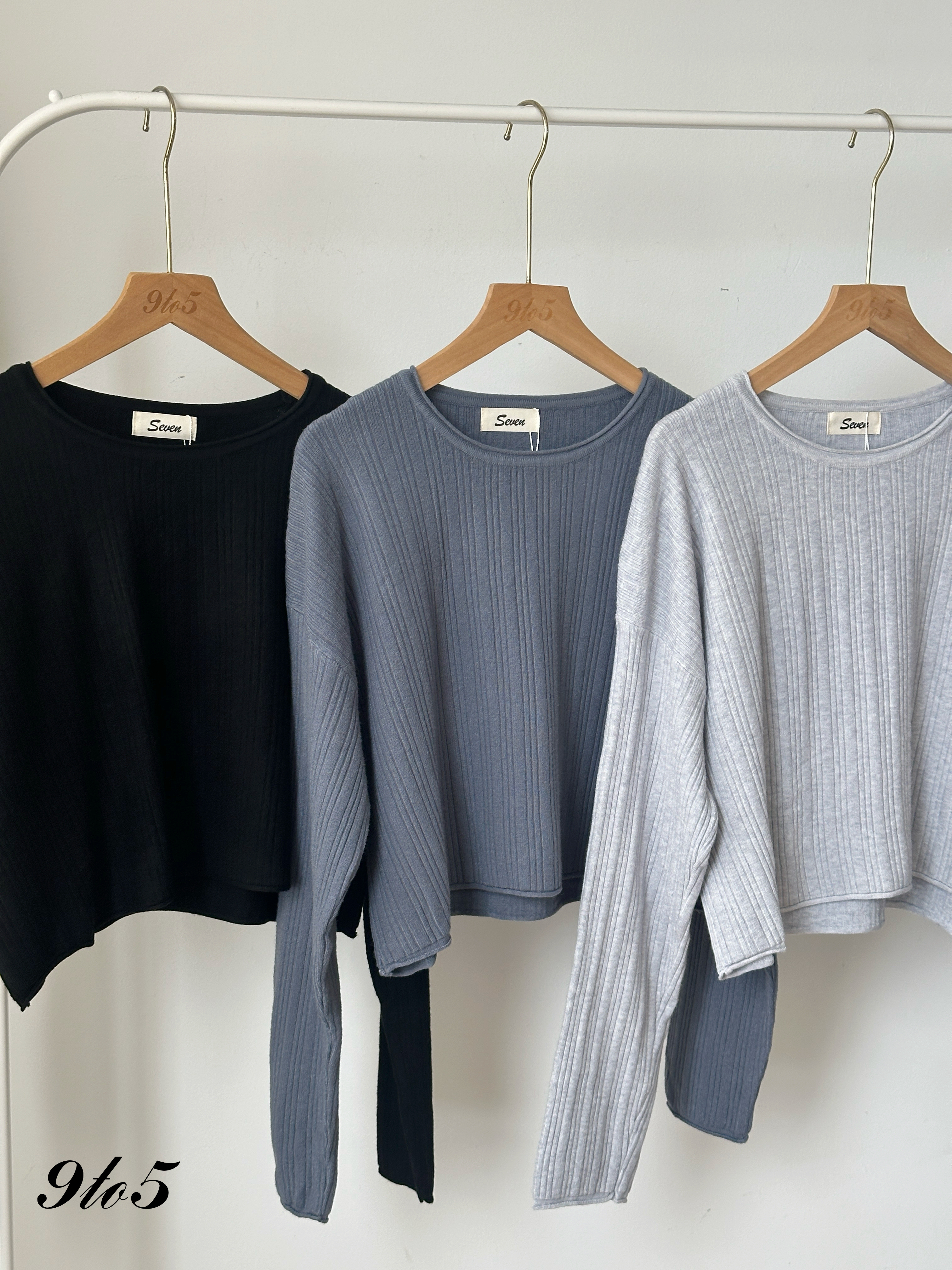 T4130 Long Sleeve Knit Top - 6 Colors 