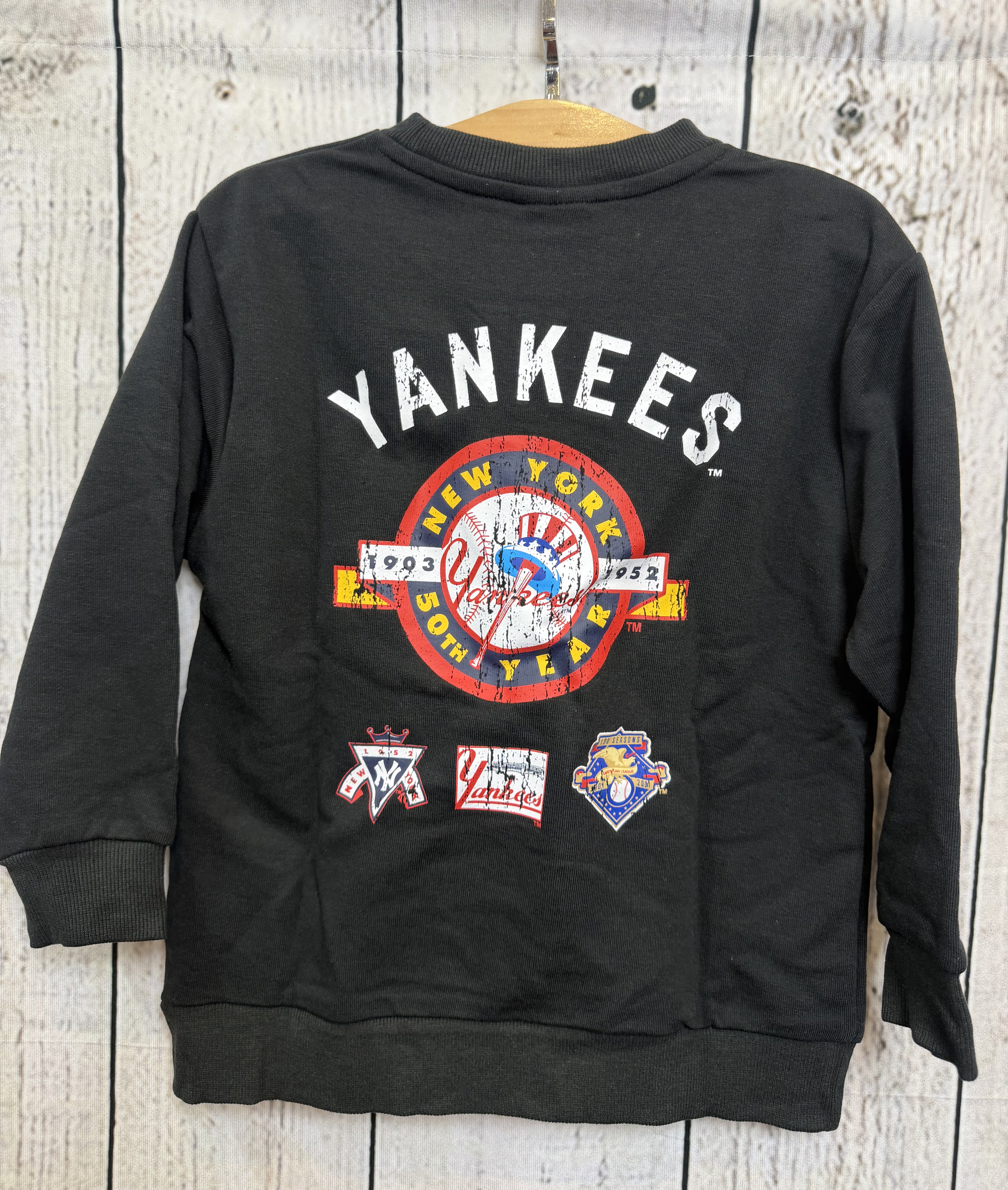 <門市現貨清貨 🈹>MLB NY後圖案圈地料長袖衫(6453M)