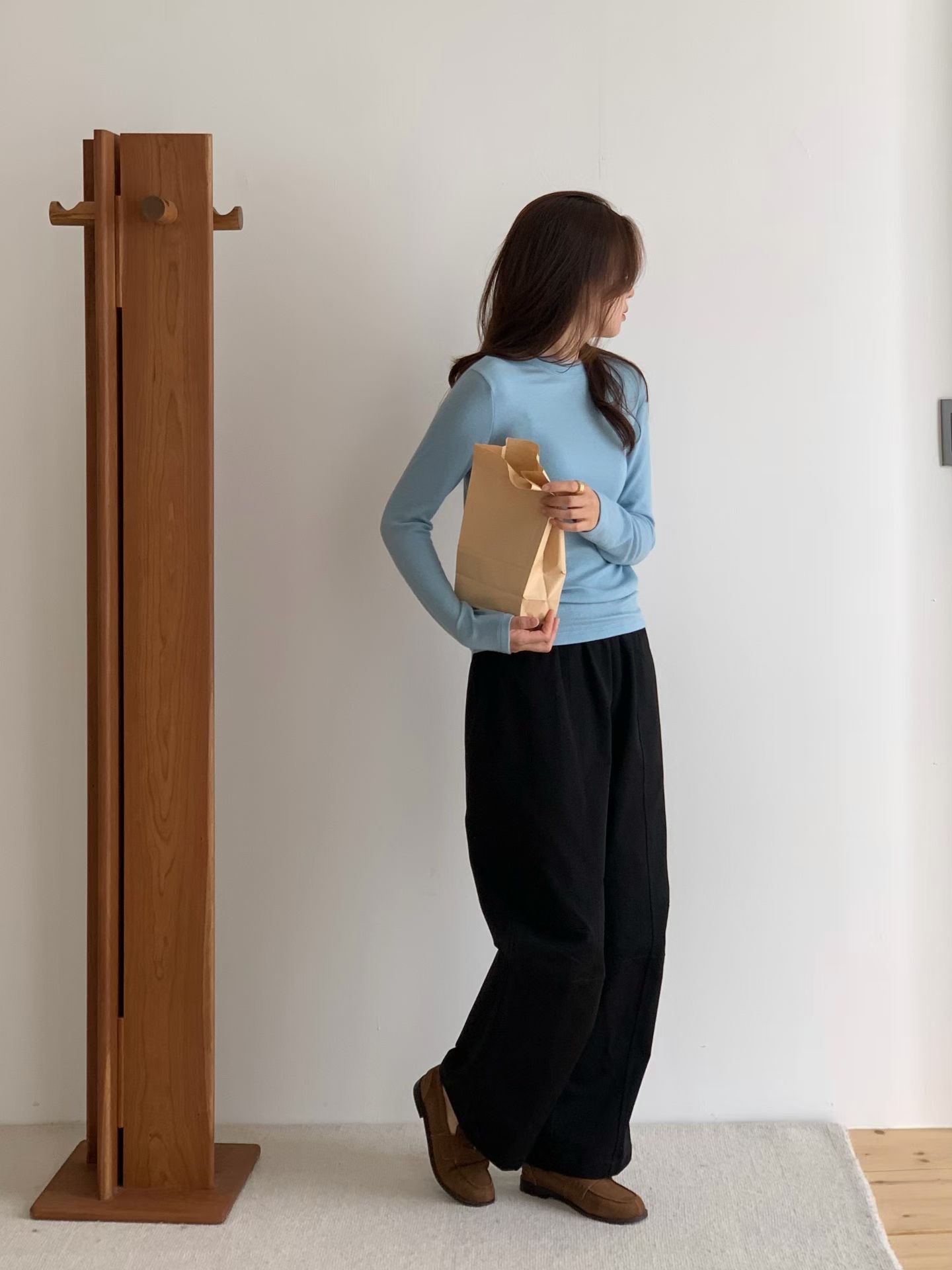 RoundNeck wool basic tee