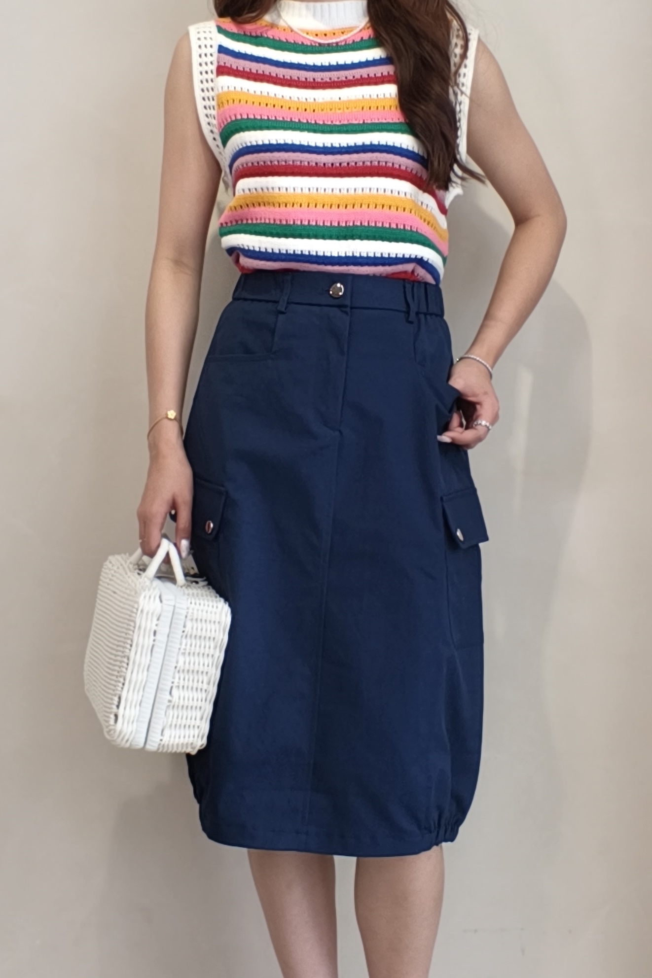 67677 Harper Utility Midi Skirt