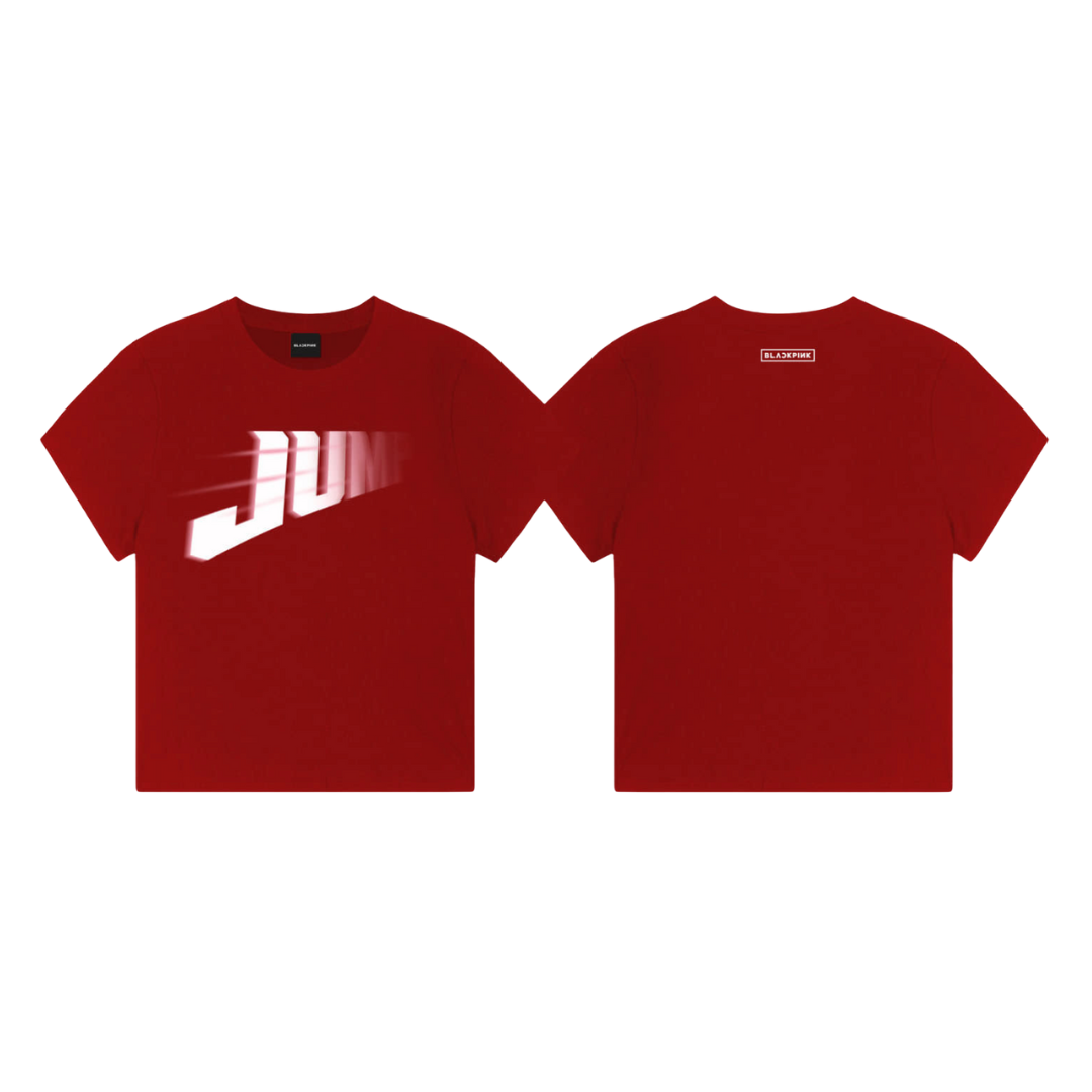 BLACKPINK - [JUMP] BLACKPINK T-SHIRT - RED - STANDARD FIT