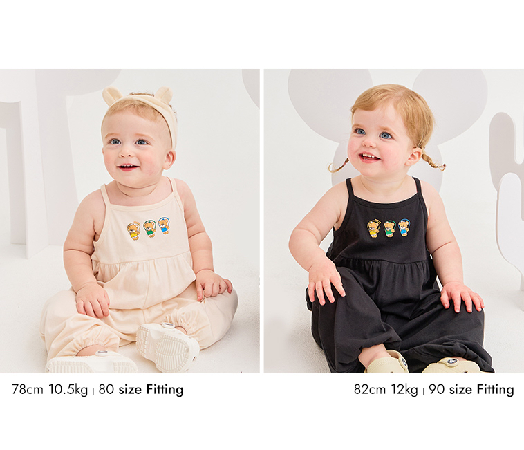 ☀️預訂 韓國直送☀️🇰🇷Milk Baby五色跳繩小熊印花寬鬆吊帶連身褲