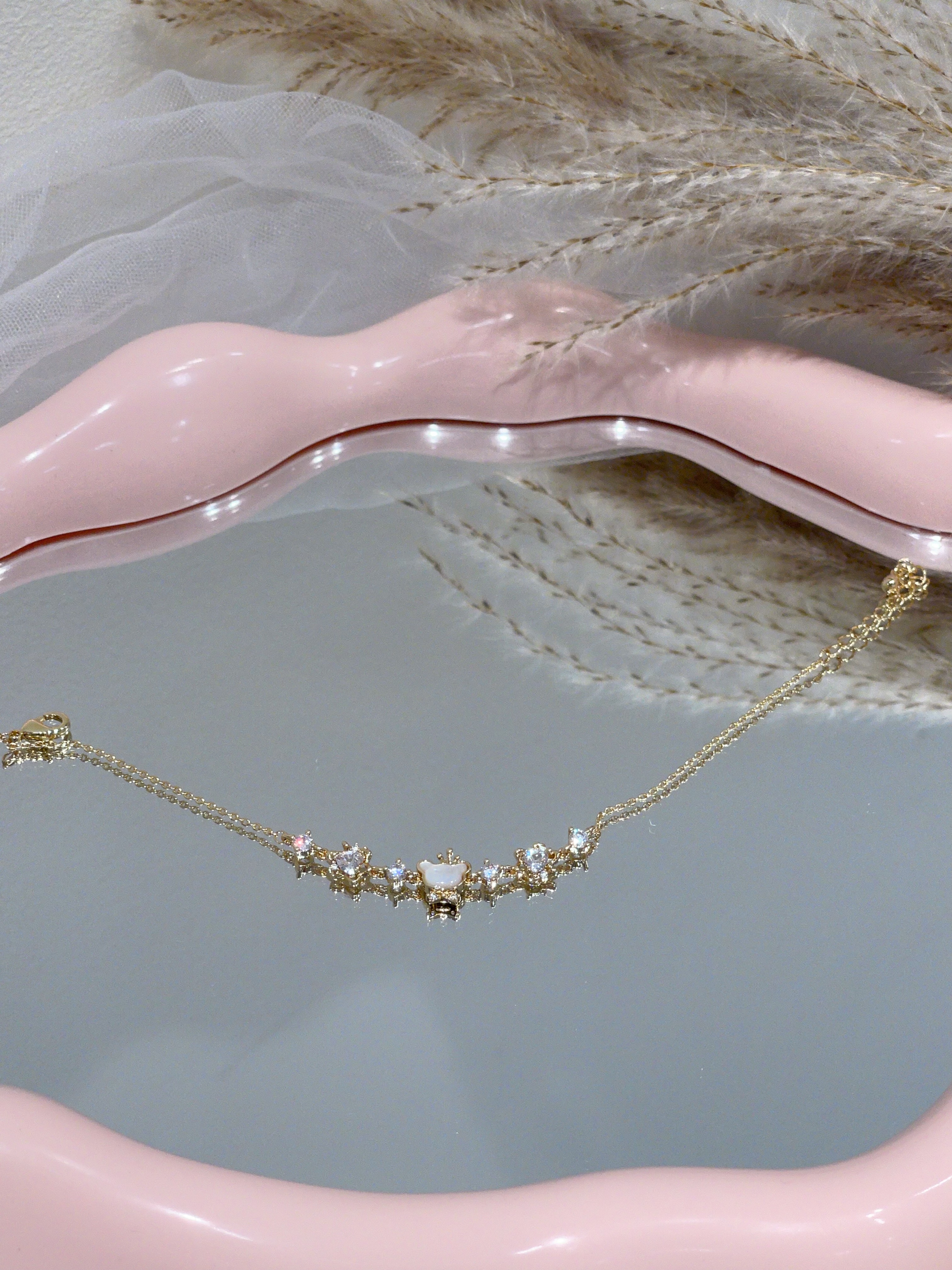 可可爱爱贝壳小熊手链