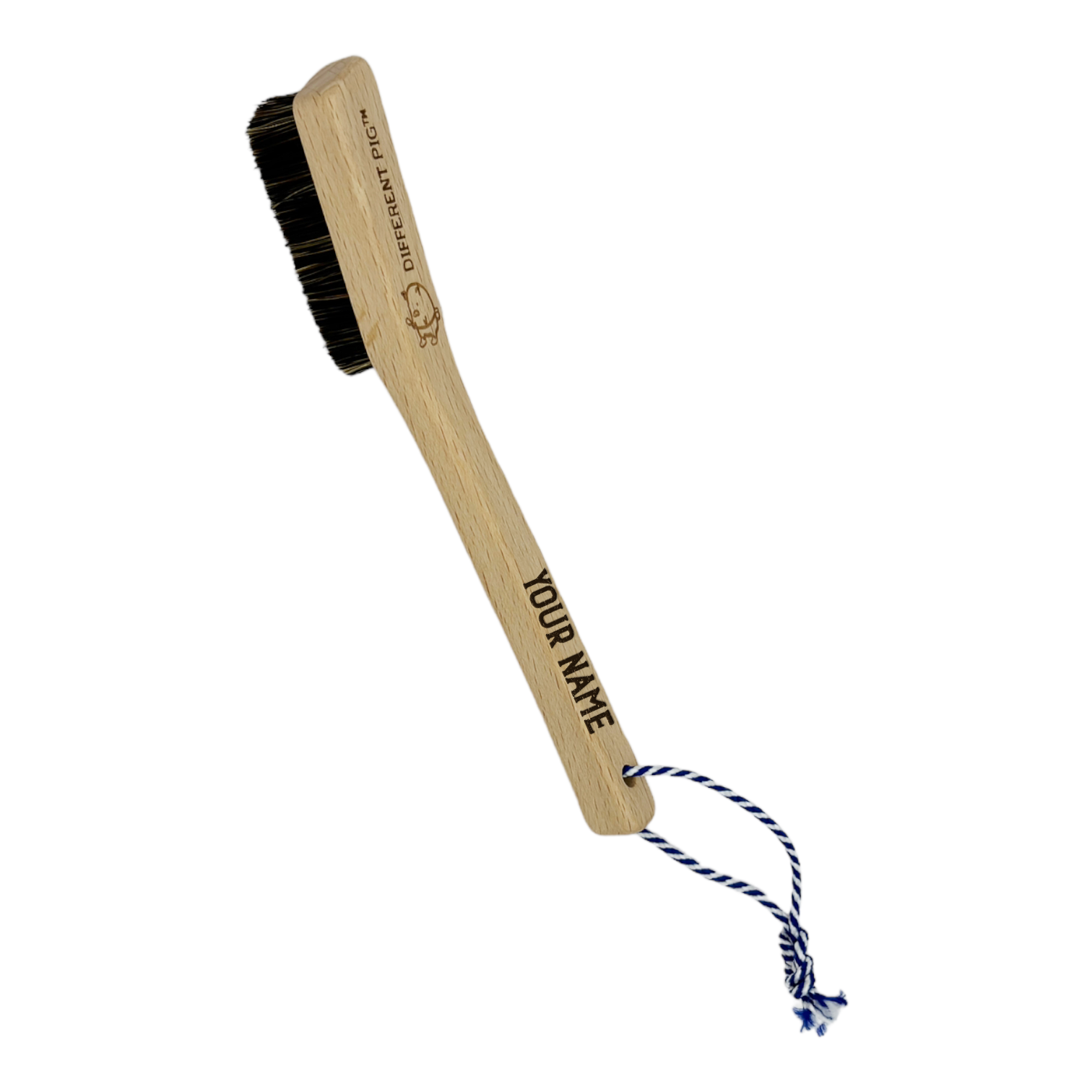【來字刻名】𝗗𝗜𝗙𝗙𝗘𝗥𝗘𝗡𝗧 𝗣𝗜𝗚™ Piglet brush with name carving 刻名小豬掃連掛繩