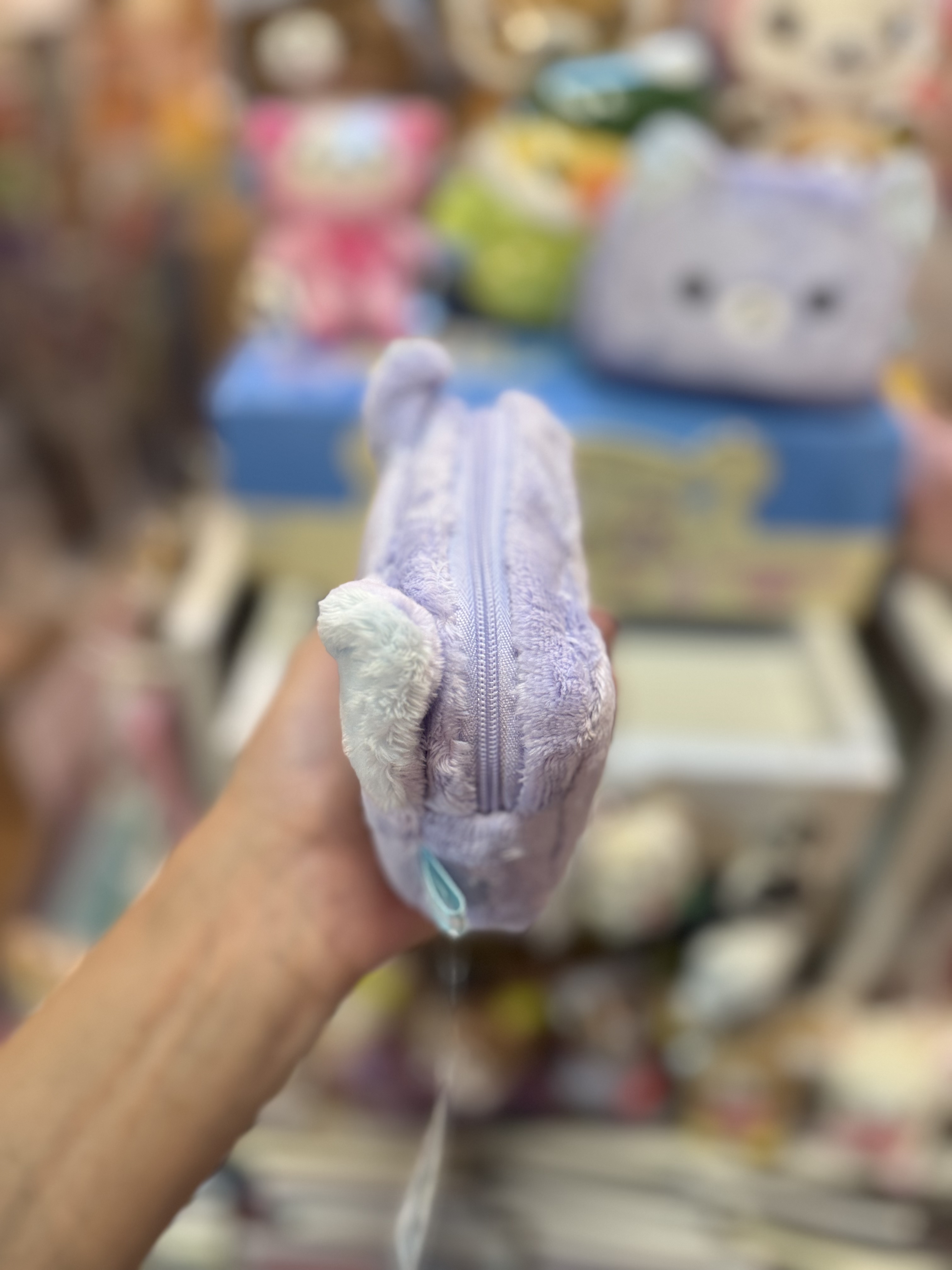 《現貨》全新Rilakkuma瓦瓦貓毛毛化妝袋