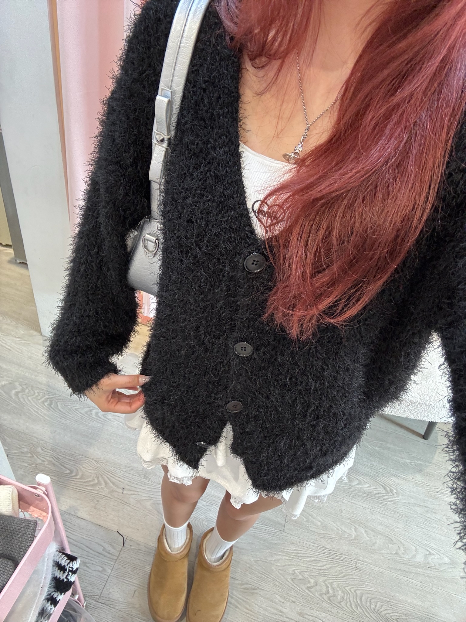 韓國棉花糖毛毛針織毛衣外套(多色）