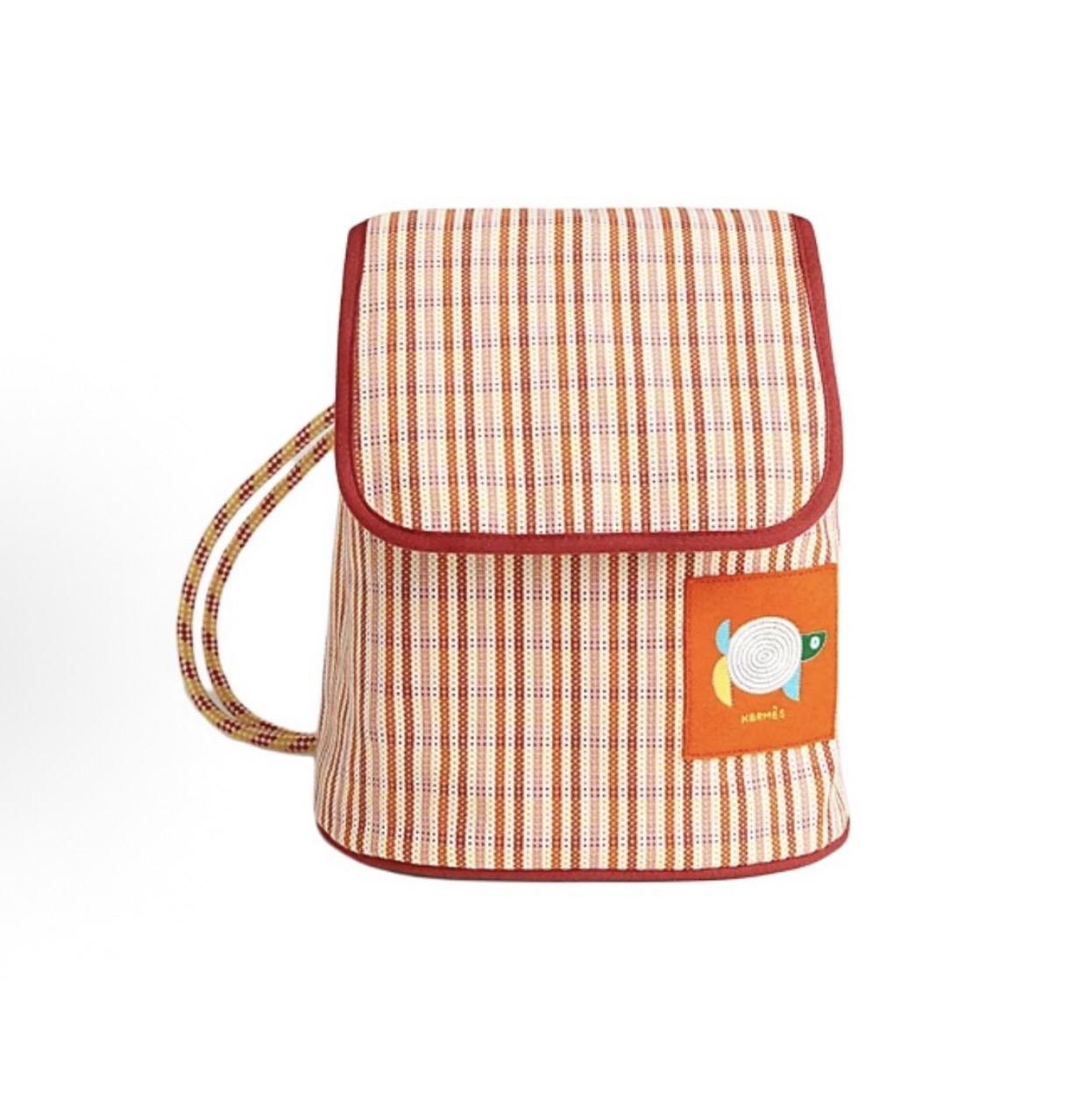 HERMES愛馬仕Animo Natte Factis 25 純棉背囊