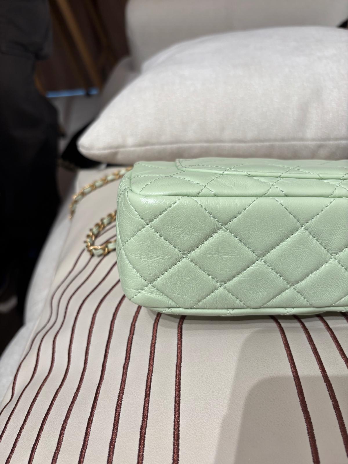 Chanel mini flap with pearl crush 金球 100%Authentic ,95%new ✅收據✅晶片✅塵袋✅box 